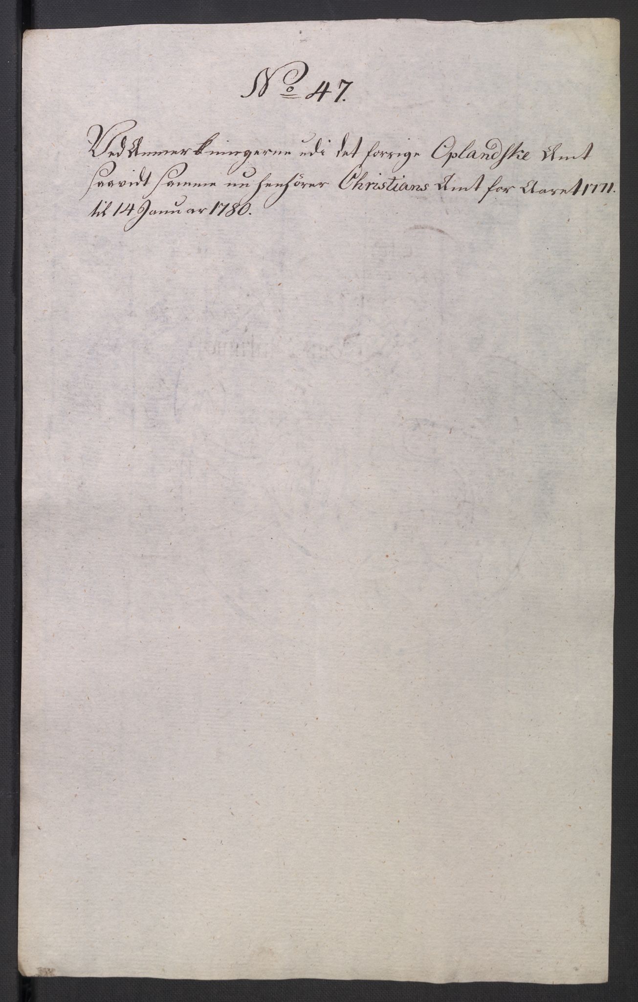 Rentekammeret inntil 1814, Reviderte regnskaper, Mindre regnskaper, AV/RA-EA-4068/Rb/L0014: Opplands amt, 1771-1779, p. 846