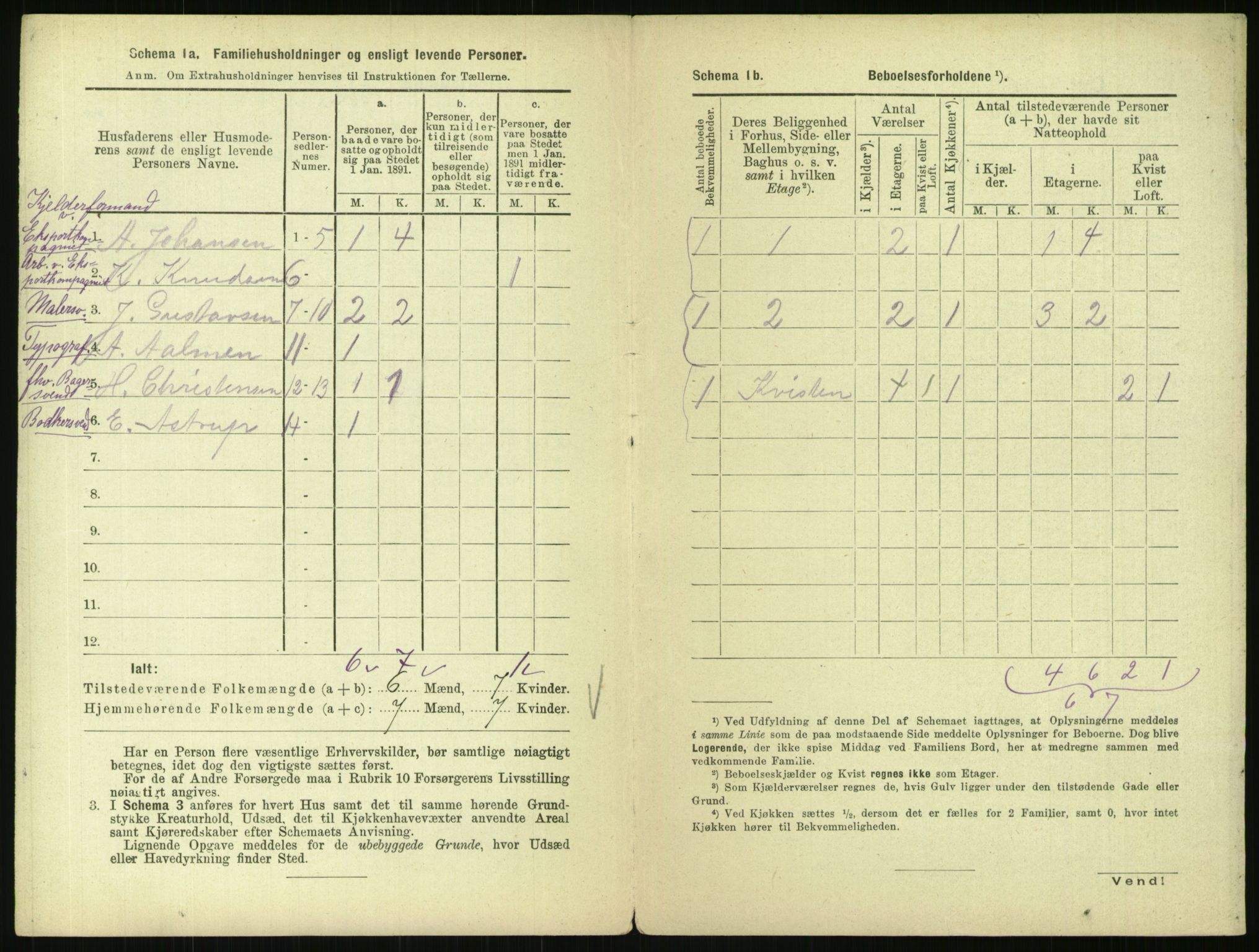 RA, 1891 census for 0301 Kristiania, 1891, p. 75316