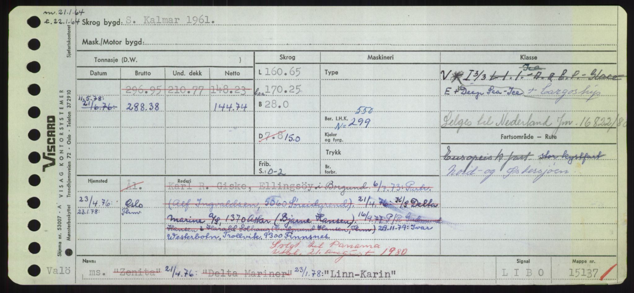 Sjøfartsdirektoratet med forløpere, Skipsmålingen, AV/RA-S-1627/H/Hd/L0023: Fartøy, Lia-Løv, p. 175