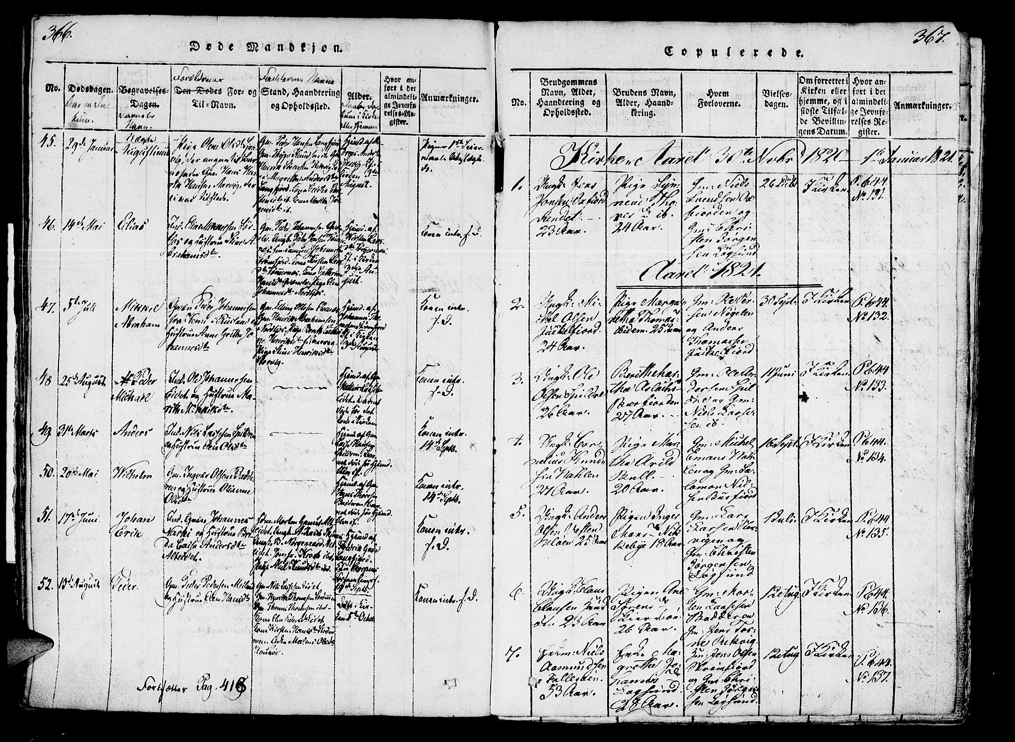 Skjervøy sokneprestkontor, AV/SATØ-S-1300/H/Ha/Haa/L0004kirke: Parish register (official) no. 4, 1820-1838, p. 366