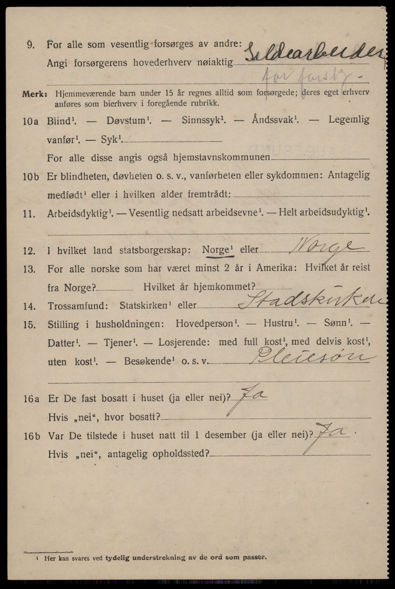 SAST, 1920 census for Haugesund, 1920, p. 38186