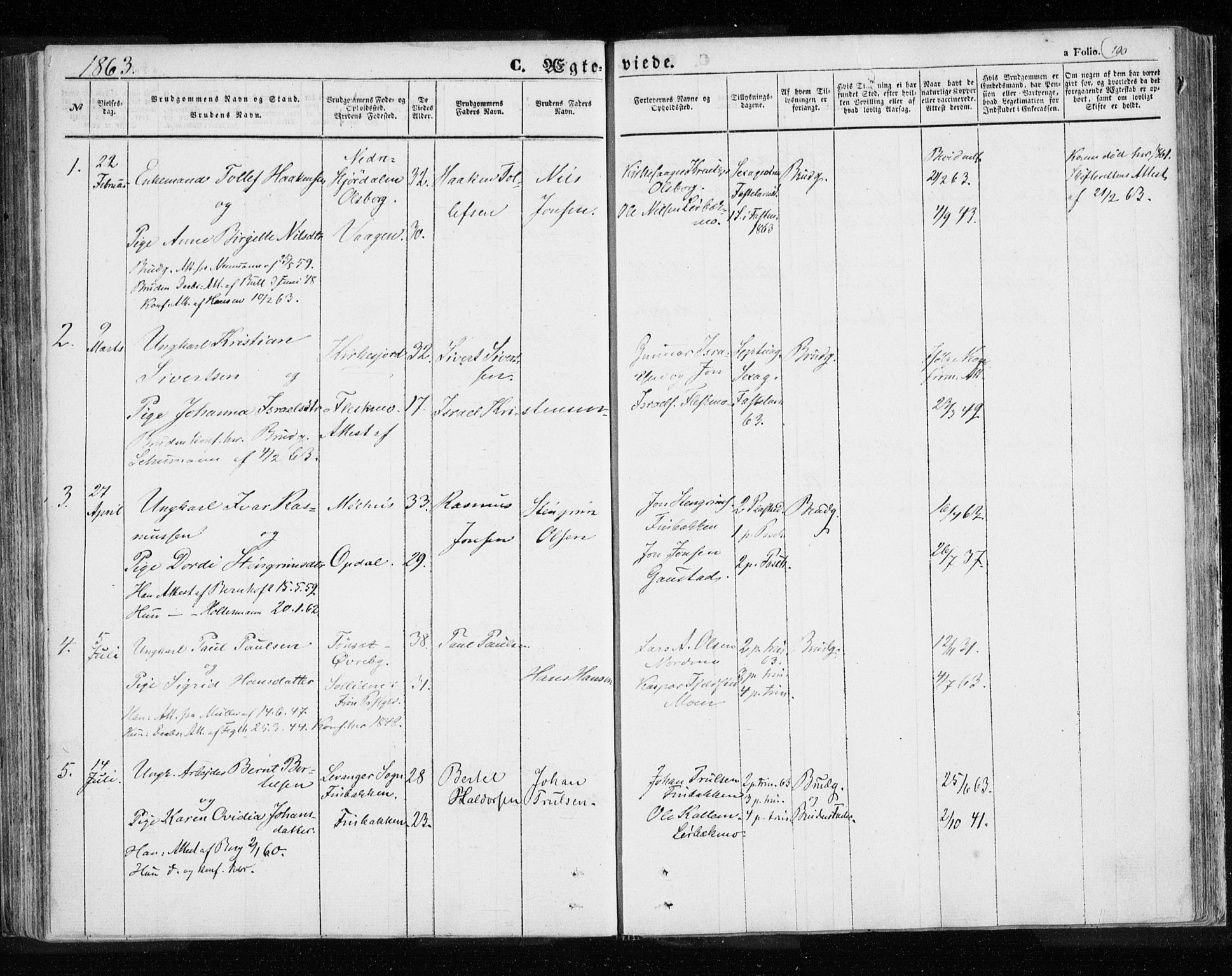 Målselv sokneprestembete, SATØ/S-1311/G/Ga/Gaa/L0003kirke: Parish register (official) no. 3, 1853-1863, p. 190