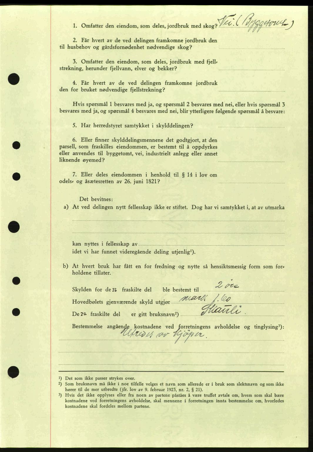 Idd og Marker sorenskriveri, AV/SAO-A-10283/G/Gb/Gbb/L0006: Mortgage book no. A6, 1943-1944, Diary no: : 1376/1943