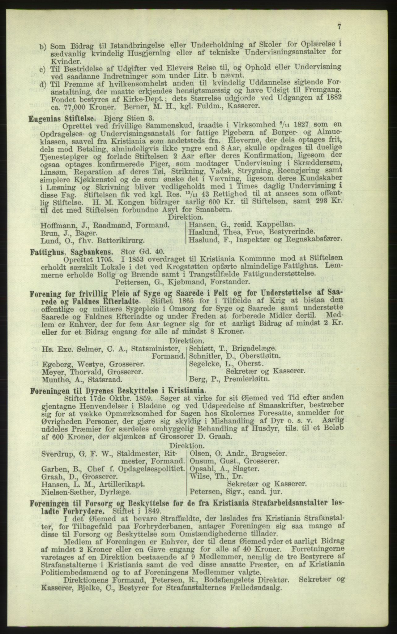 Kristiania/Oslo adressebok, PUBL/-, 1884, p. 7