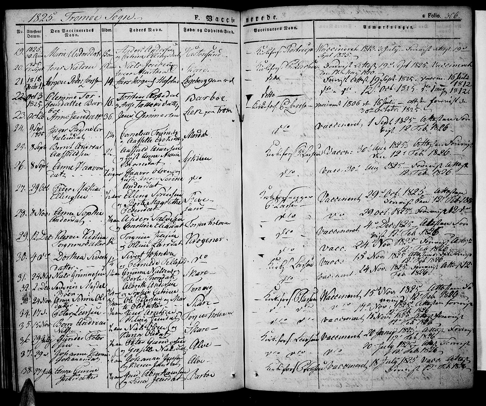 Tromøy sokneprestkontor, SAK/1111-0041/F/Fa/L0003: Parish register (official) no. A 3, 1825-1837, p. 306
