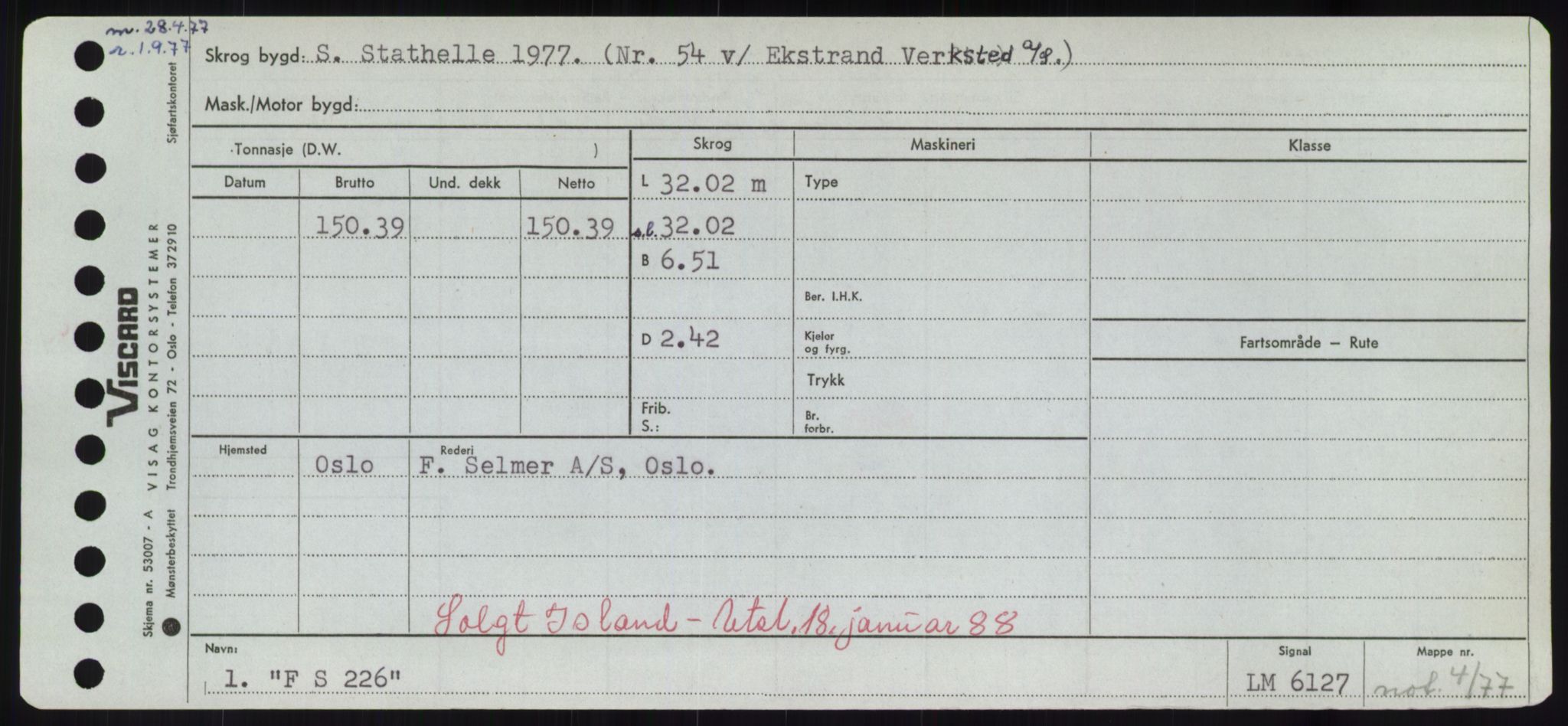 Sjøfartsdirektoratet med forløpere, Skipsmålingen, RA/S-1627/H/Hd/L0010: Fartøy, F-Fjø, p. 17