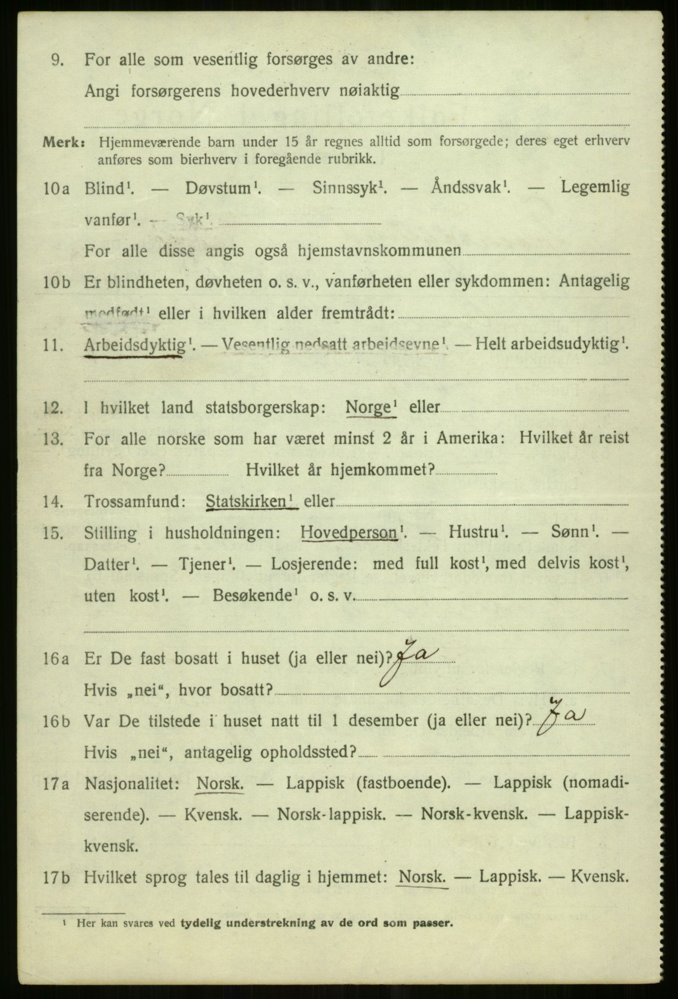 SATØ, 1920 census for Tromsøysund, 1920, p. 11723