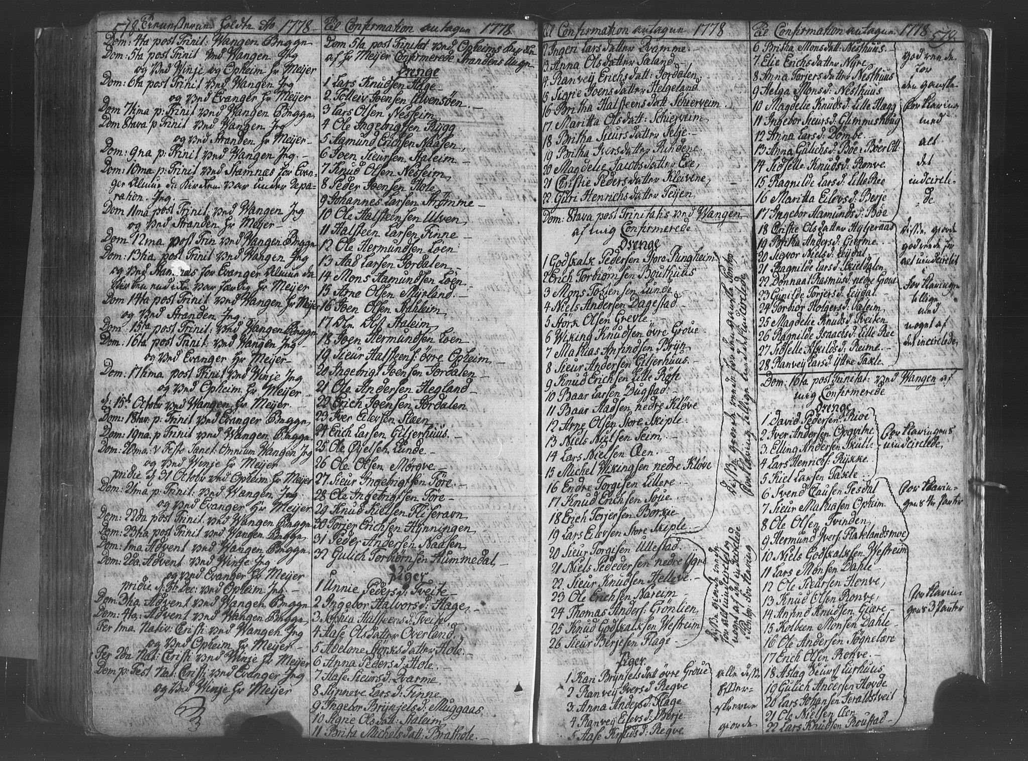 Voss sokneprestembete, SAB/A-79001/H/Haa: Parish register (official) no. A 8, 1752-1780, p. 518-519