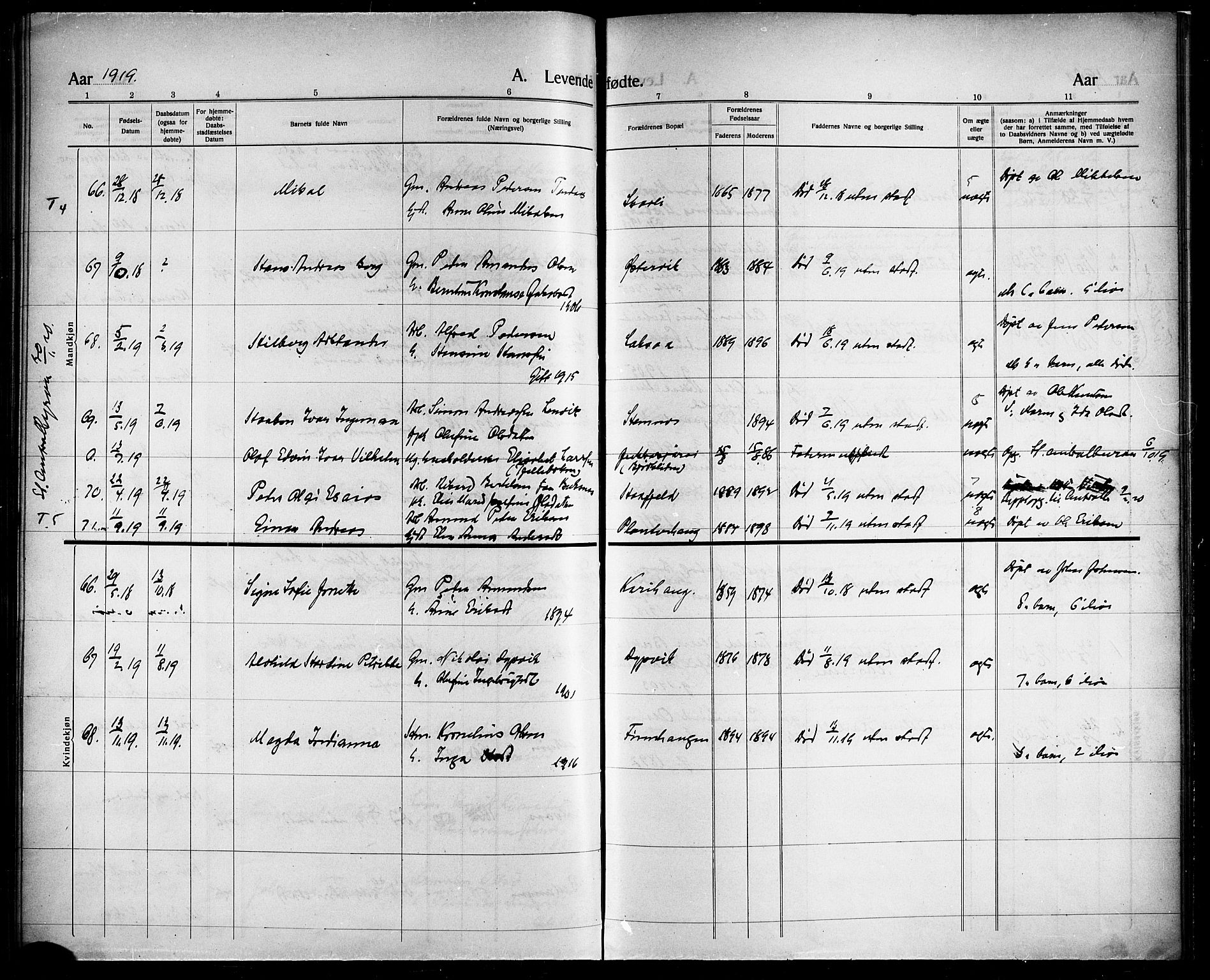 Ministerialprotokoller, klokkerbøker og fødselsregistre - Nordland, AV/SAT-A-1459/863/L0916: Parish register (copy) no. 863C06, 1907-1921