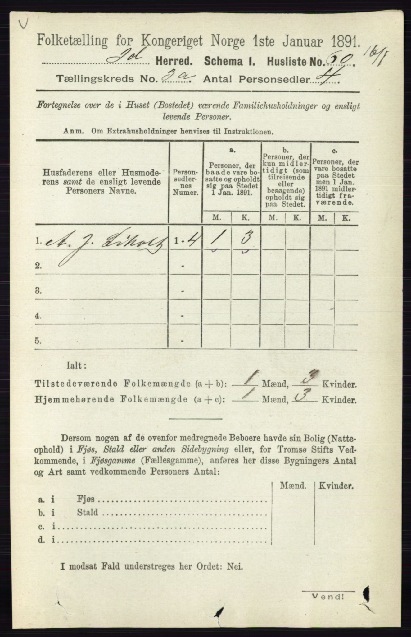 RA, 1891 census for 0117 Idd, 1891, p. 2142