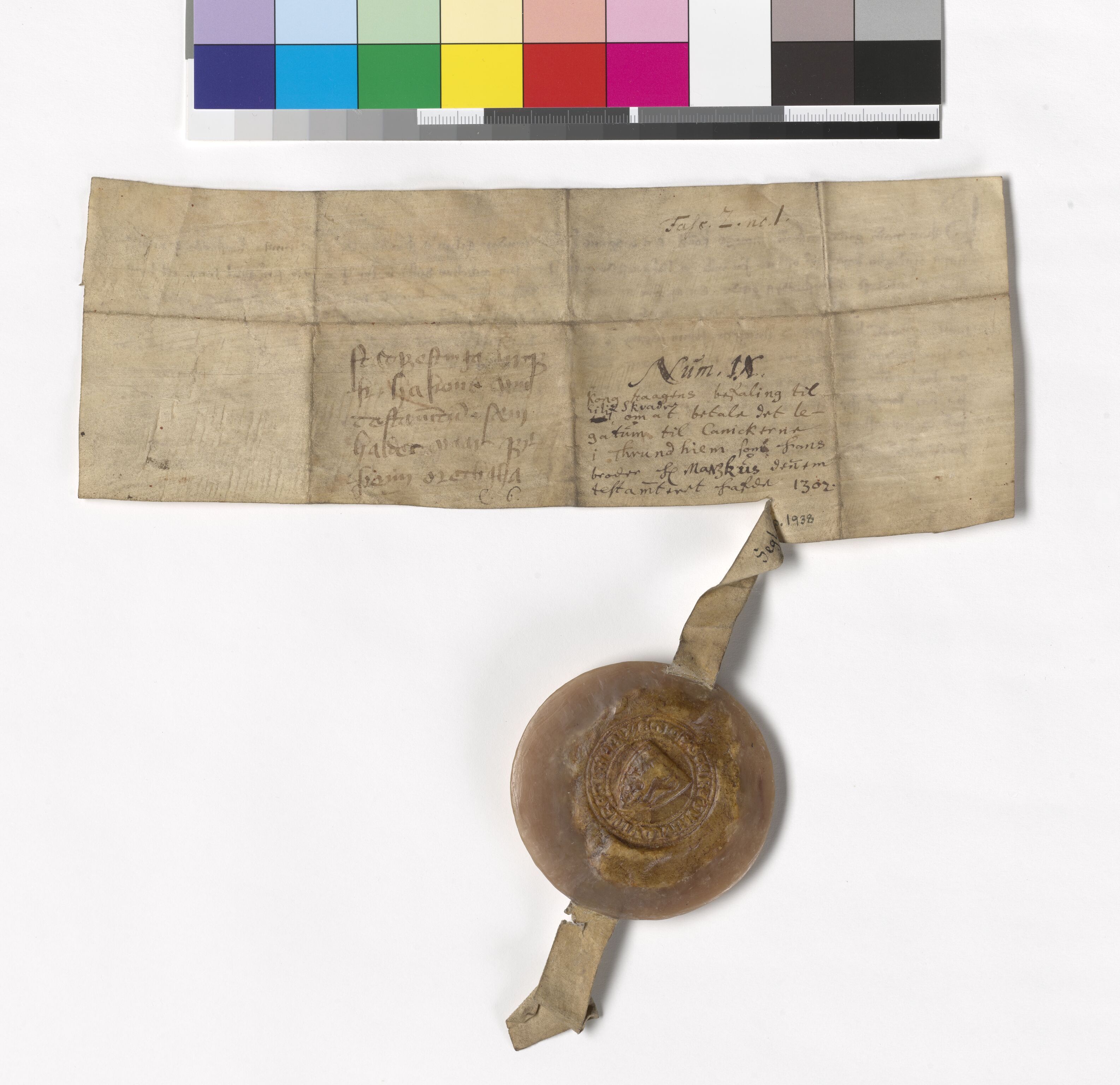 Riksarkivets diplomsamling, AV/RA-EA-5965/F05/L0004: NRA AM fasc. 2 nr. 1-2c, 1301-1339, p. 3