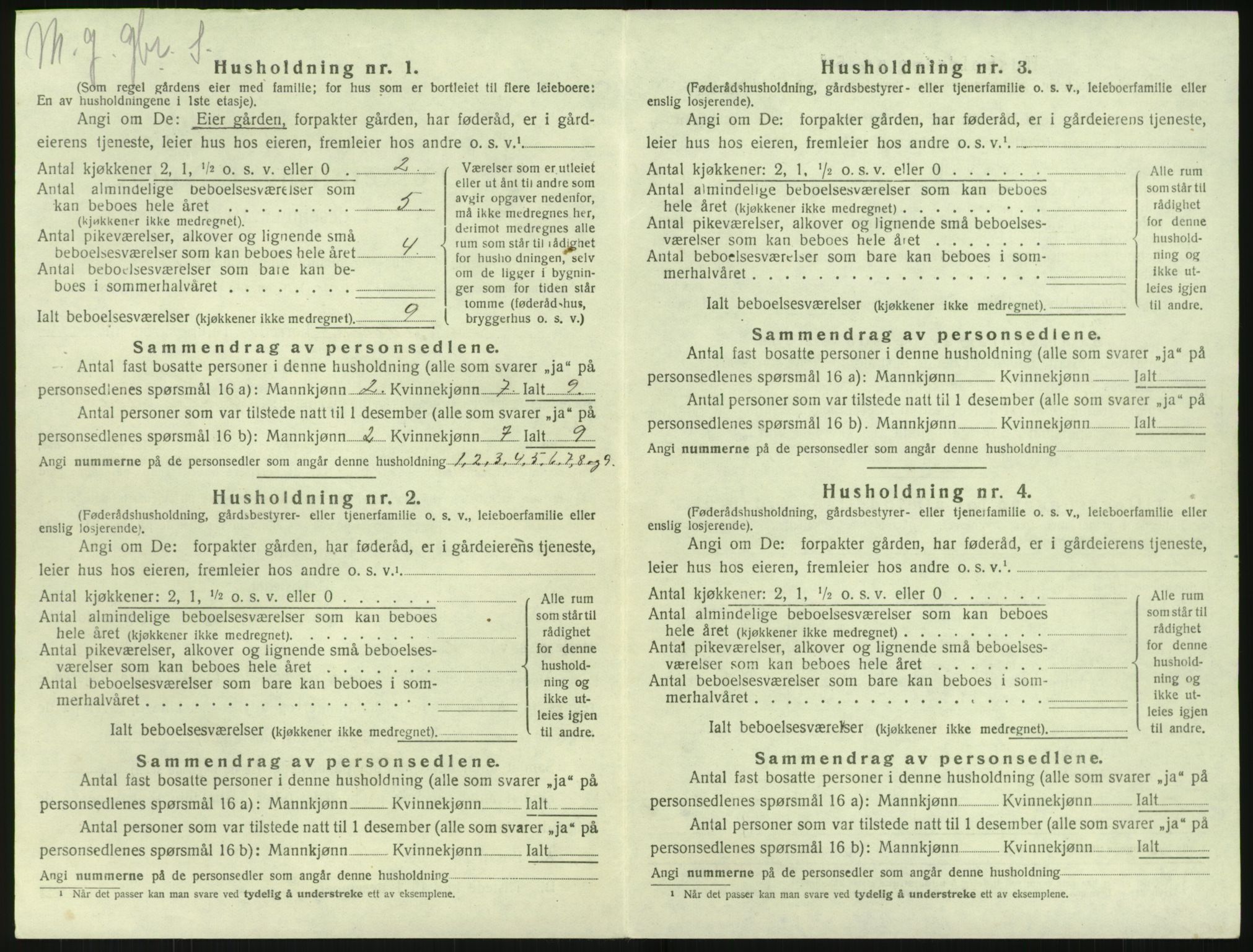 SAK, 1920 census for Søndeled, 1920, p. 808