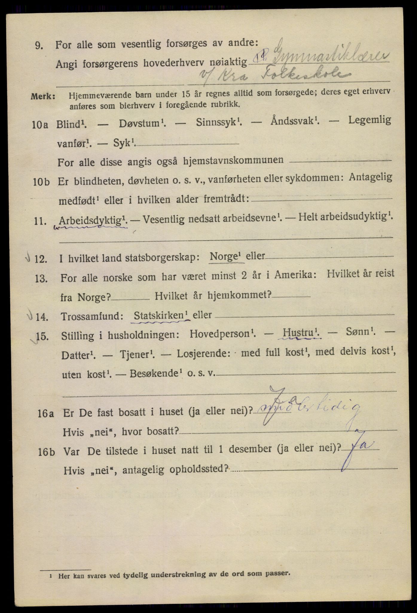 SAO, 1920 census for Kristiania, 1920, p. 271108