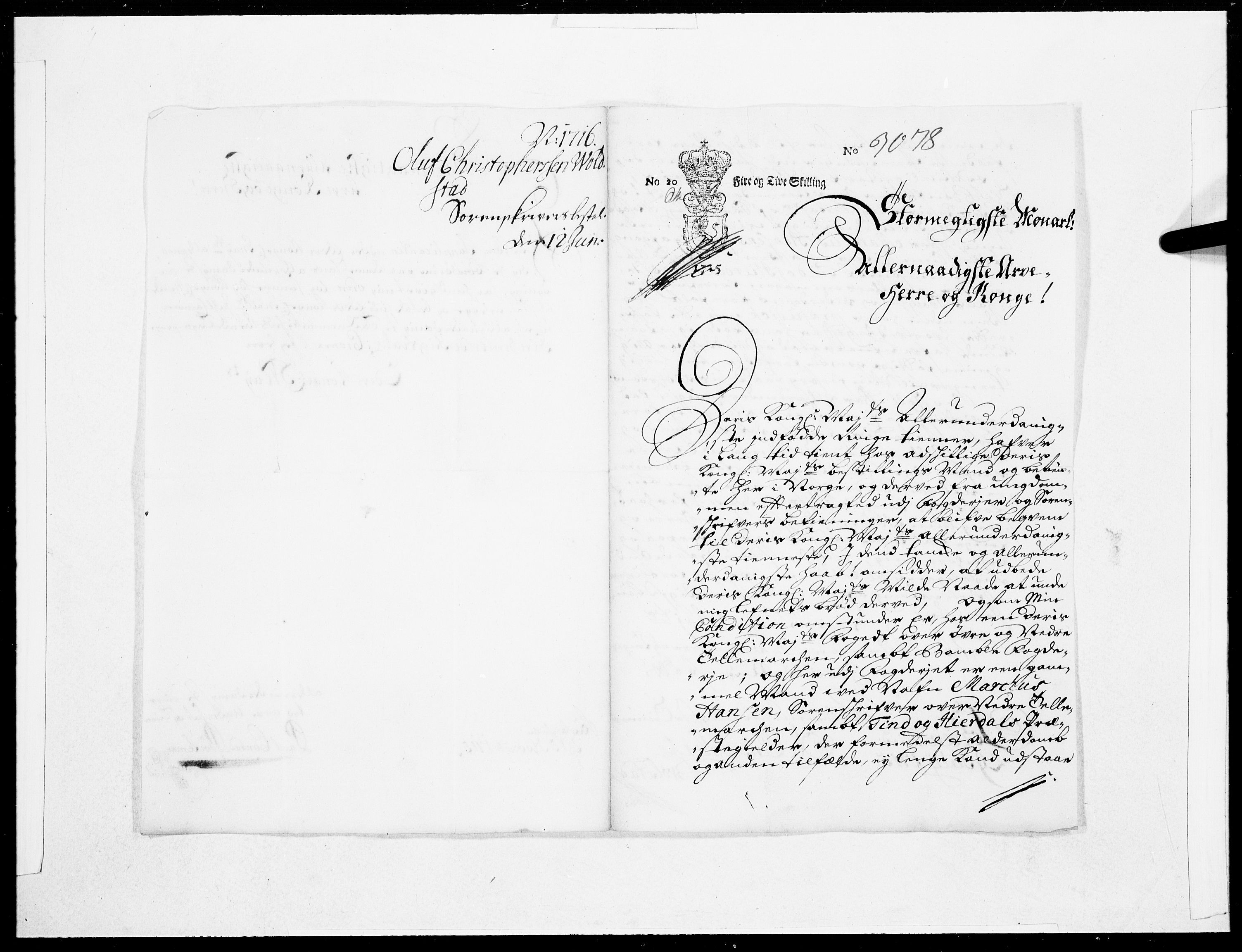 Danske Kanselli 1572-1799, AV/RA-EA-3023/F/Fc/Fcc/Fcca/L0079: Norske innlegg 1572-1799, 1716, p. 5