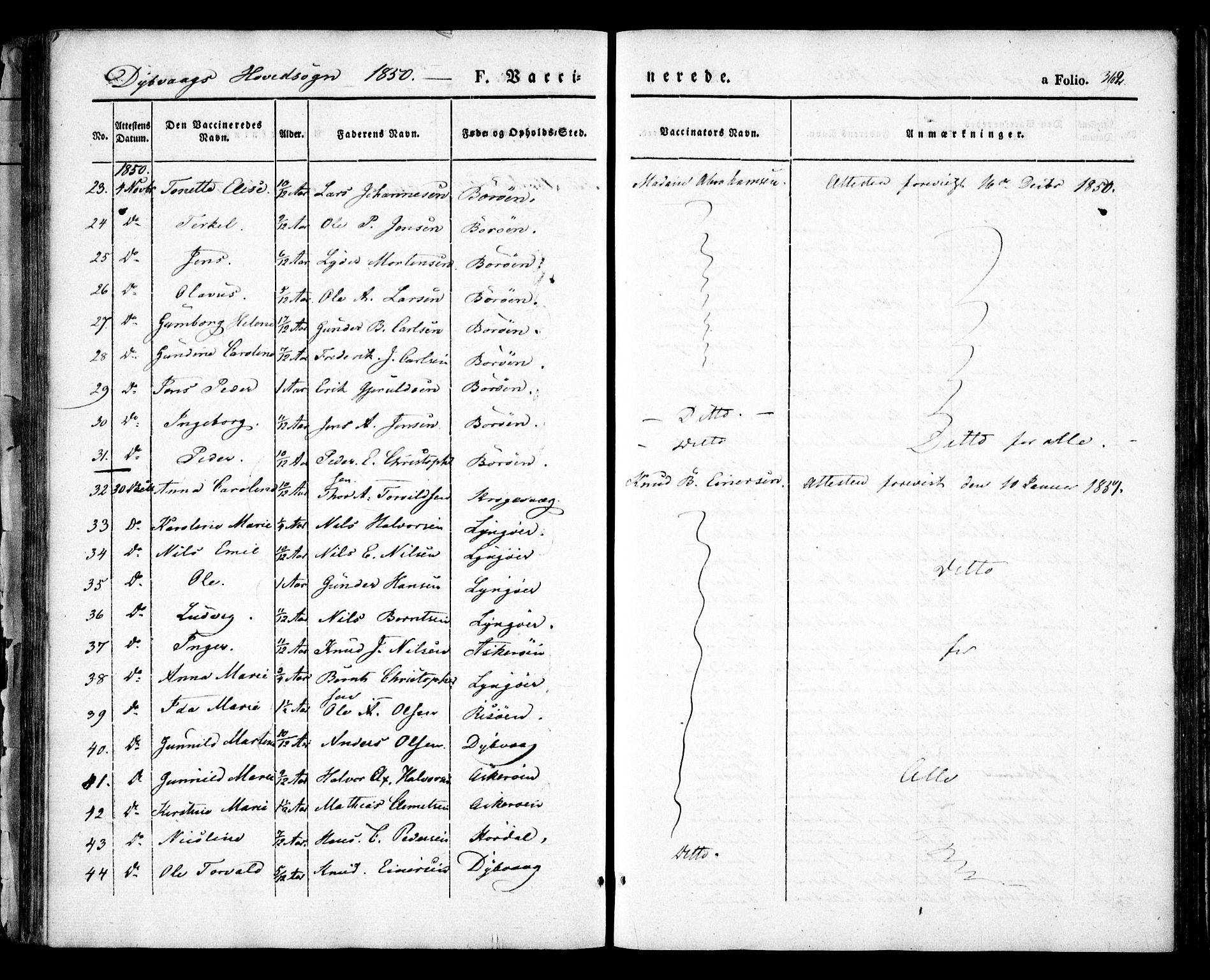 Dypvåg sokneprestkontor, AV/SAK-1111-0007/F/Fa/Faa/L0005: Parish register (official) no. A 5, 1841-1854, p. 362