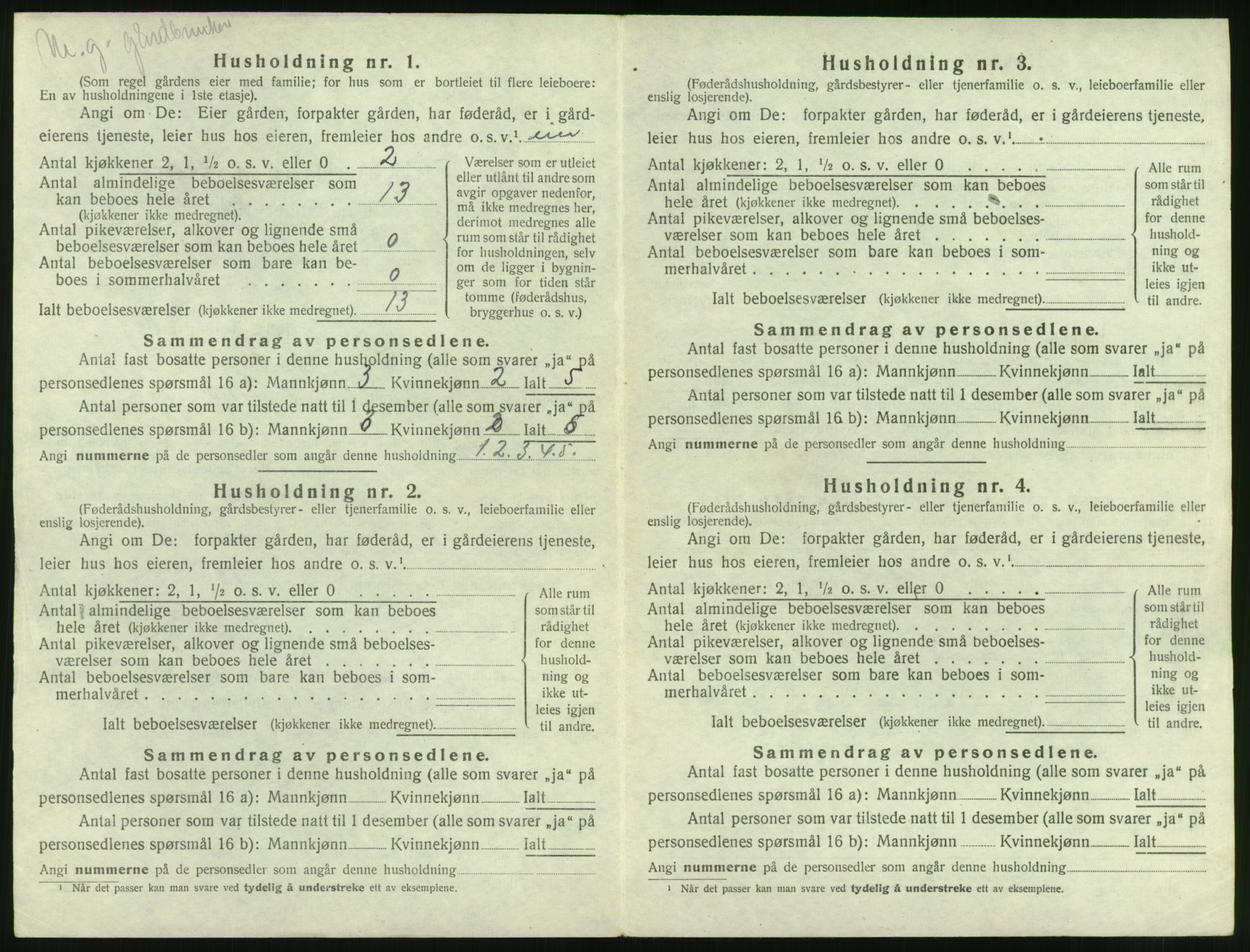 SAT, 1920 census for Hen, 1920, p. 295