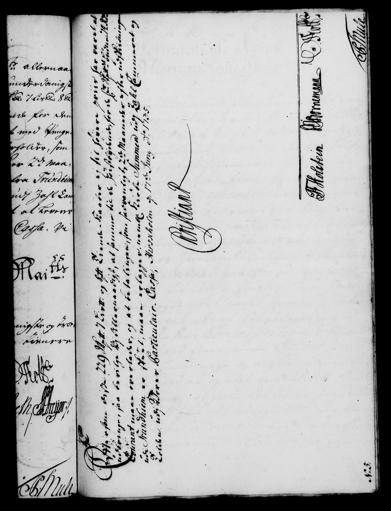Rentekammeret, Kammerkanselliet, RA/EA-3111/G/Gf/Gfa/L0018: Norsk relasjons- og resolusjonsprotokoll (merket RK 52.18), 1735, p. 322