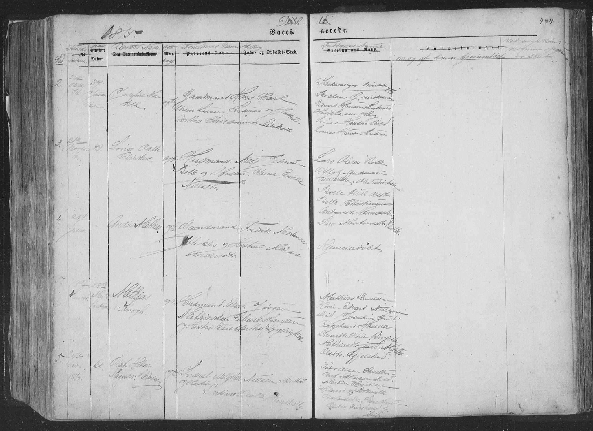 Ministerialprotokoller, klokkerbøker og fødselsregistre - Nordland, AV/SAT-A-1459/881/L1165: Parish register (copy) no. 881C02, 1854-1876, p. 484