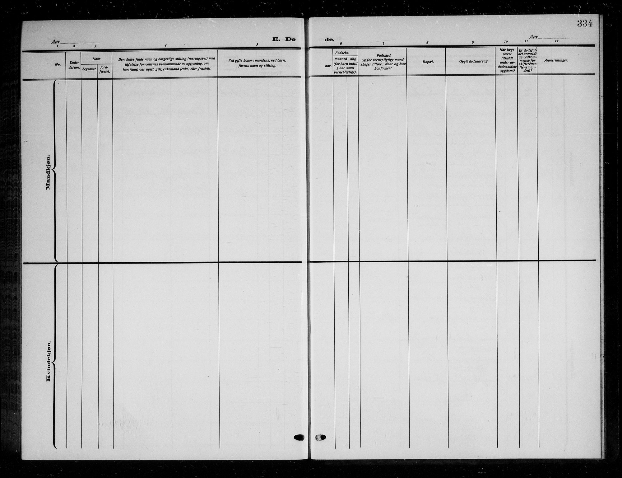 Askim prestekontor Kirkebøker, AV/SAO-A-10900/G/Ga/L0003: Parish register (copy) no. 3, 1921-1937, p. 334