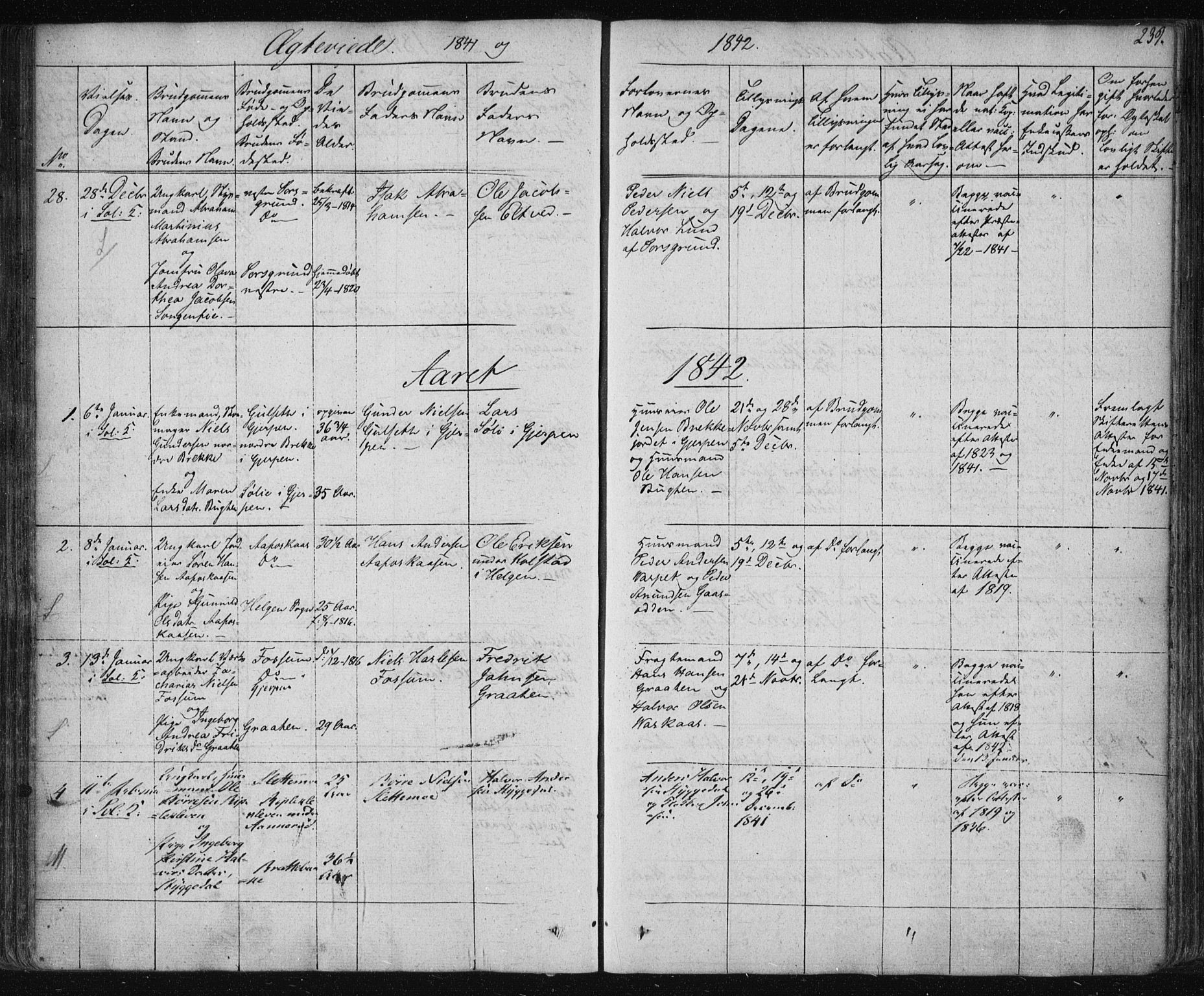 Solum kirkebøker, SAKO/A-306/F/Fa/L0005: Parish register (official) no. I 5, 1833-1843, p. 239
