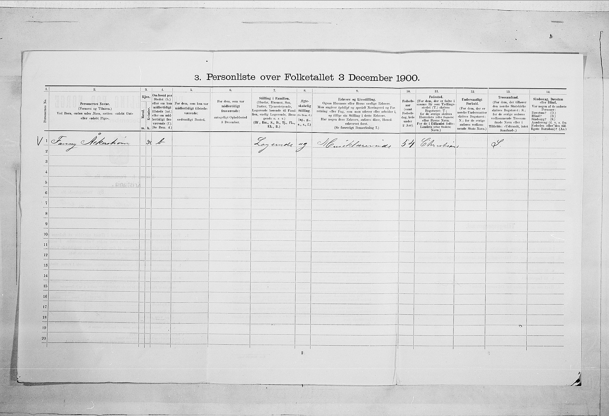 SAO, 1900 census for Kristiania, 1900, p. 111728