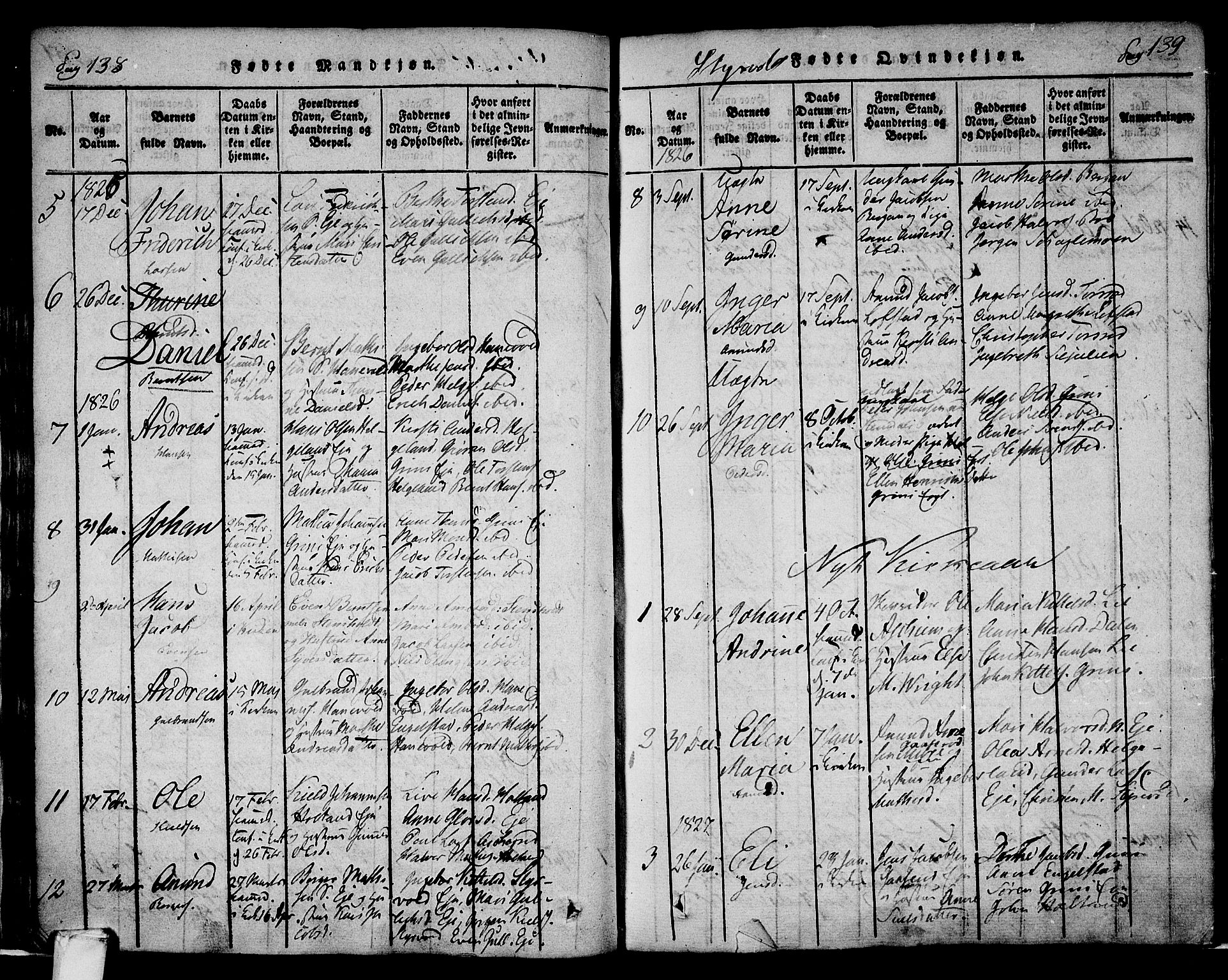 Lardal kirkebøker, AV/SAKO-A-350/F/Fa/L0005: Parish register (official) no. I 5, 1814-1835, p. 138-139