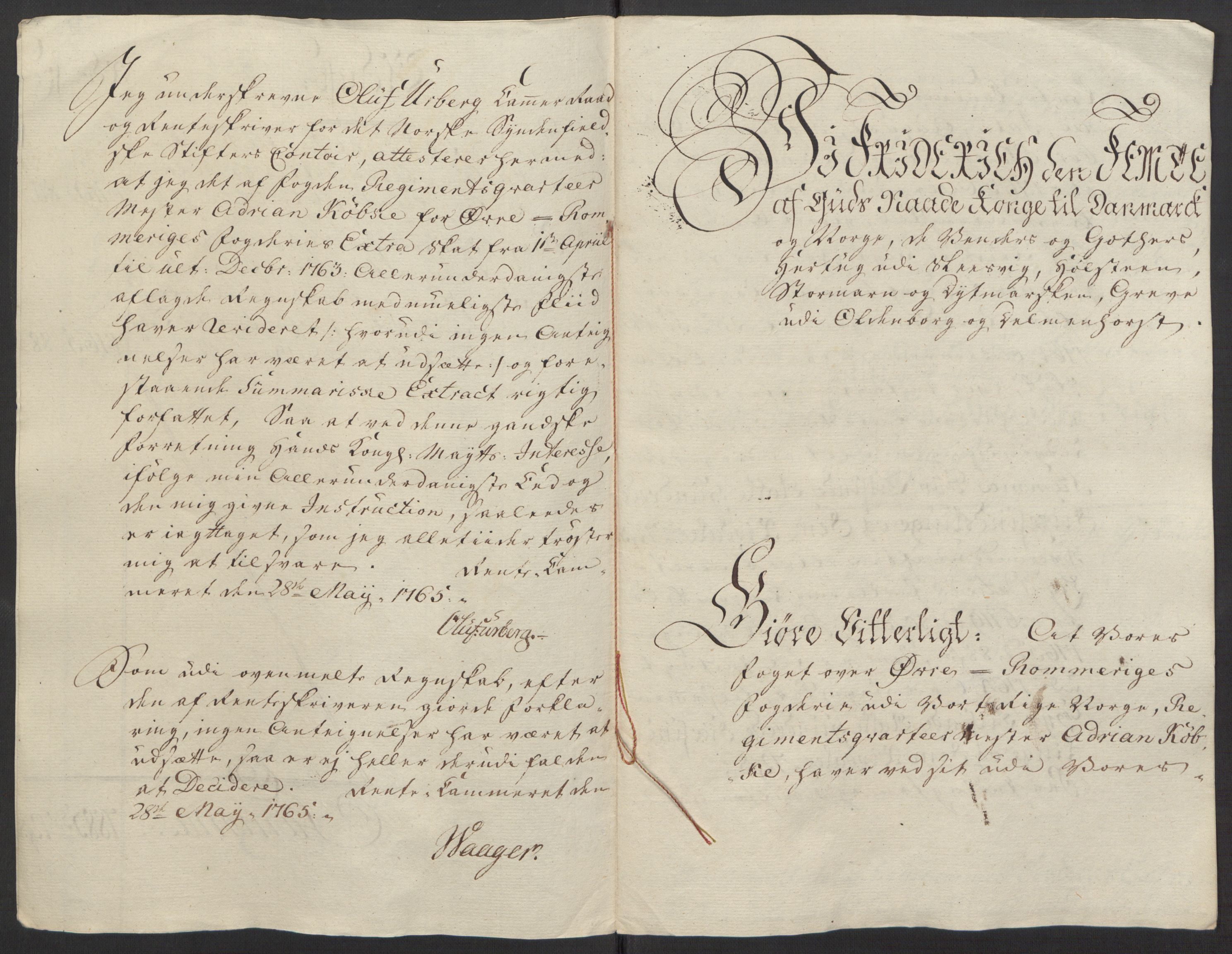 Rentekammeret inntil 1814, Reviderte regnskaper, Fogderegnskap, AV/RA-EA-4092/R12/L0803: Ekstraskatten Øvre Romerike, 1763-1764, p. 14