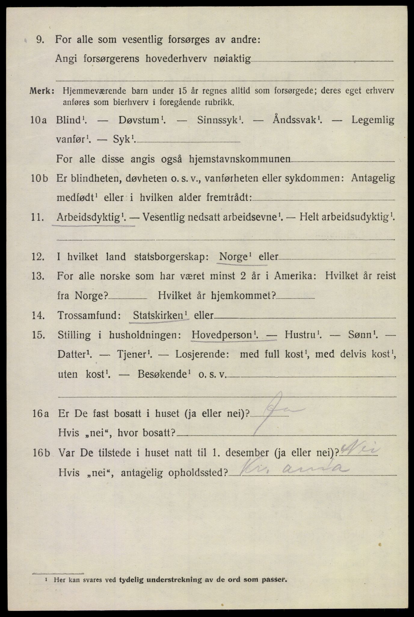 SAKO, 1920 census for Sem, 1920, p. 3360