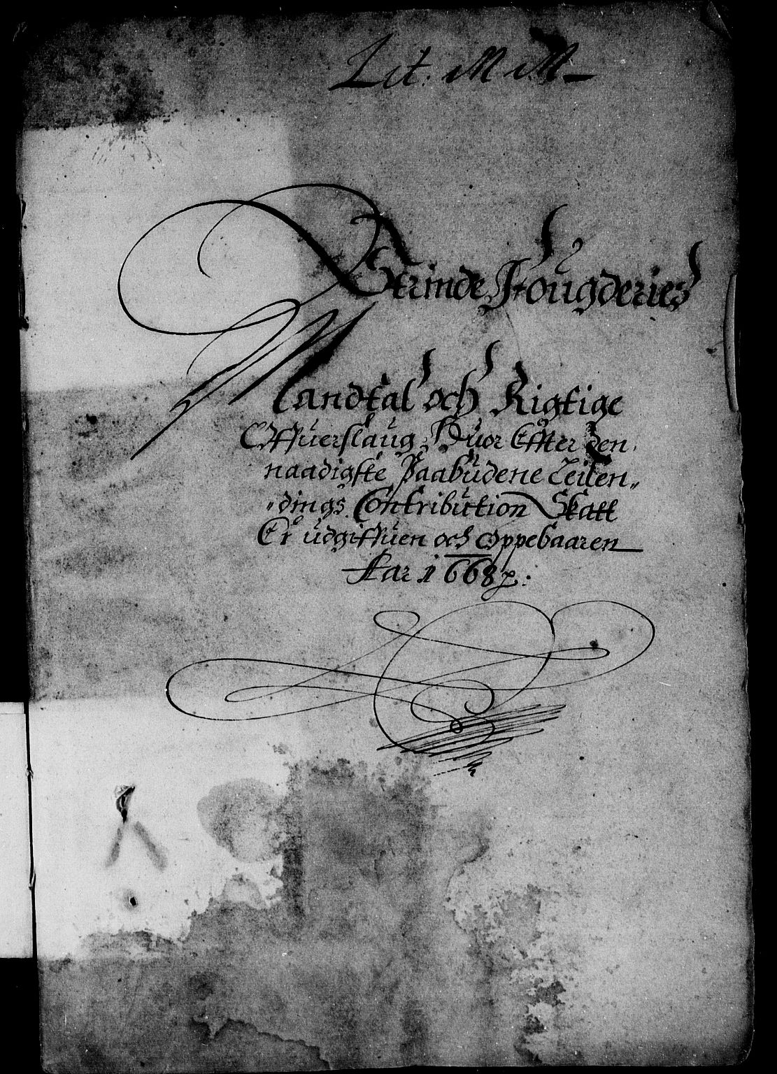 Rentekammeret inntil 1814, Reviderte regnskaper, Stiftamtstueregnskaper, Trondheim stiftamt og Nordland amt, AV/RA-EA-6044/R/Rd/L0024: Trondheim stiftamt, 1668