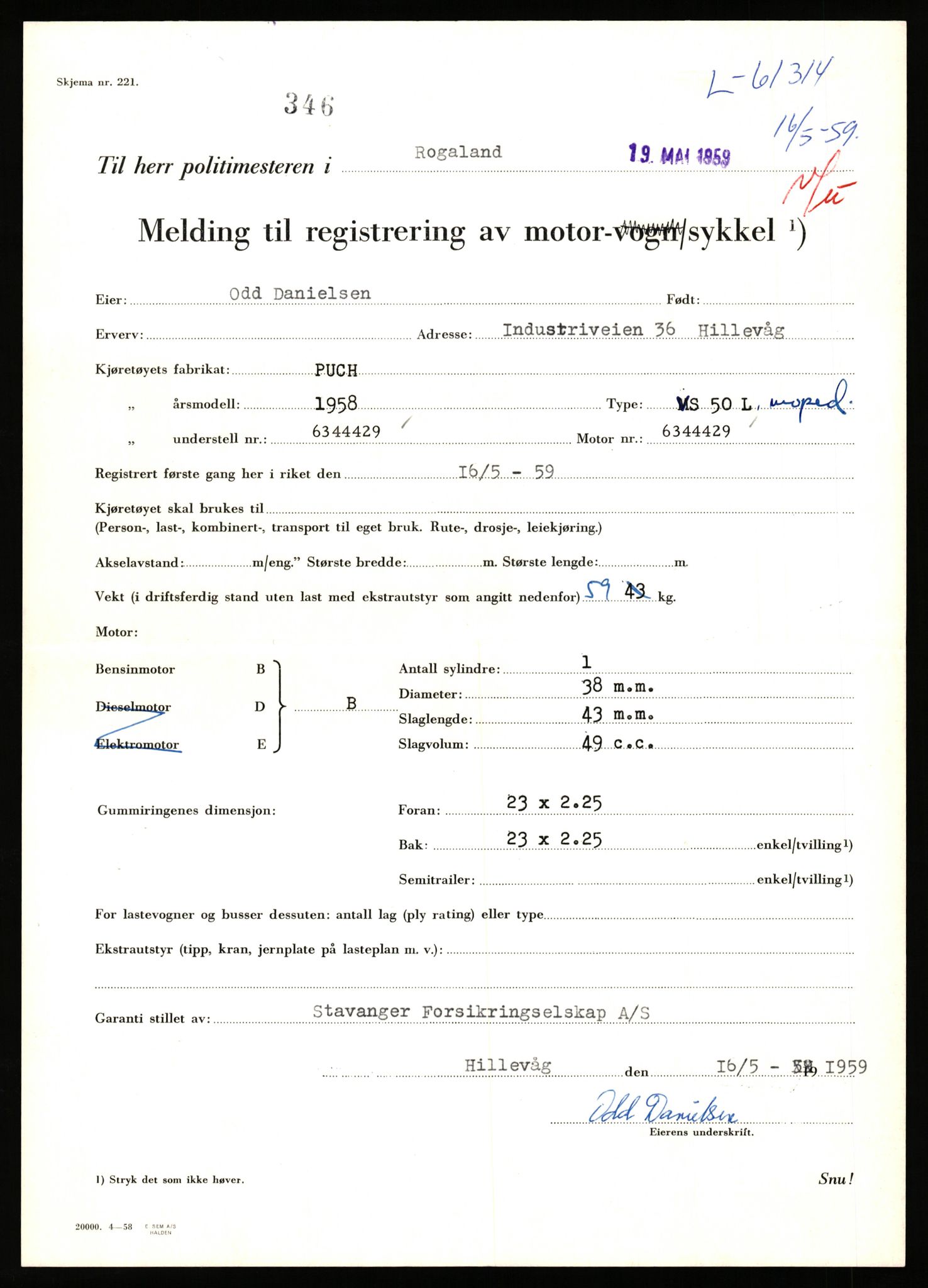 Stavanger trafikkstasjon, AV/SAST-A-101942/0/F/L0061: L-61300 - L-61999, 1930-1971, p. 47