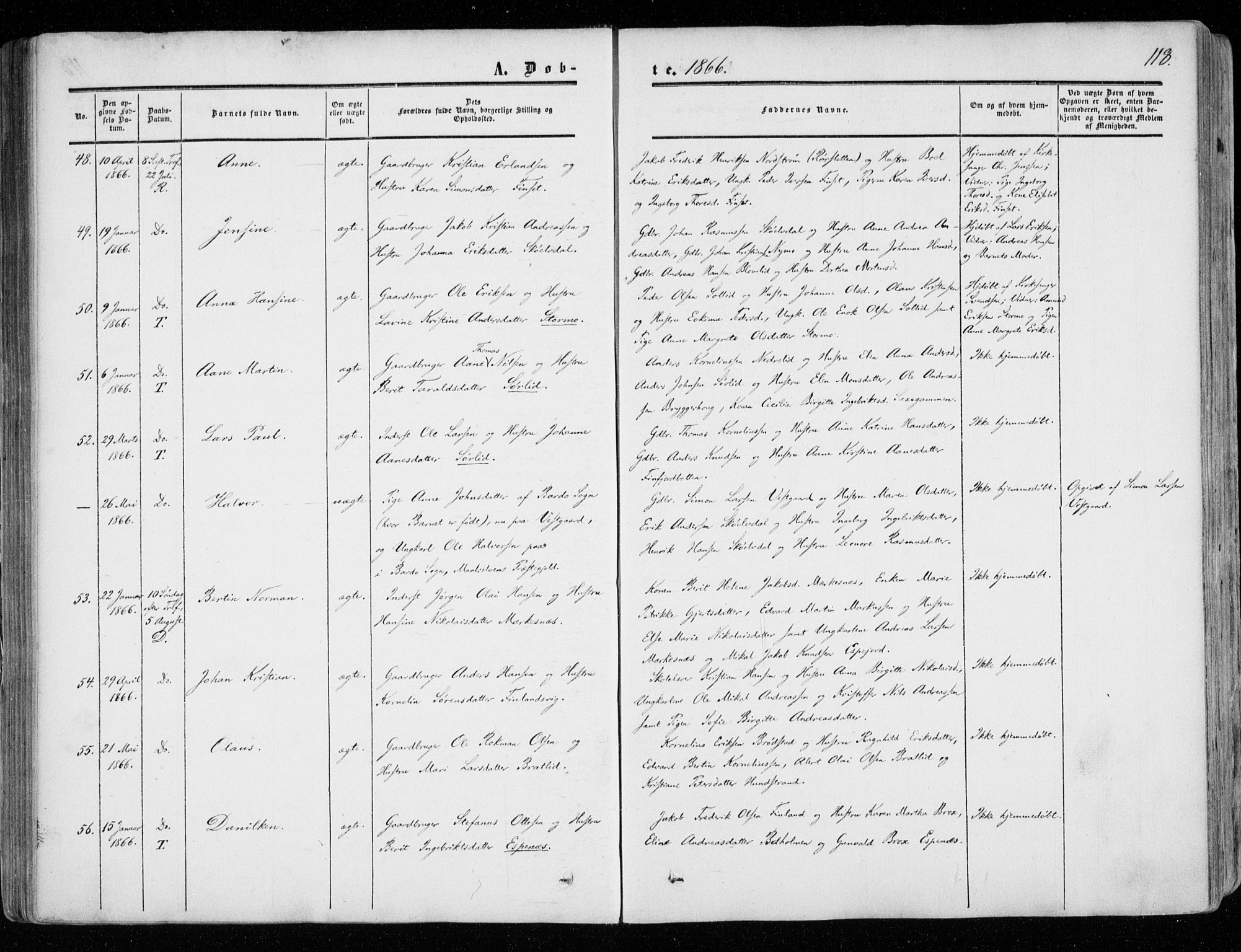 Tranøy sokneprestkontor, AV/SATØ-S-1313/I/Ia/Iaa/L0007kirke: Parish register (official) no. 7, 1856-1866, p. 118