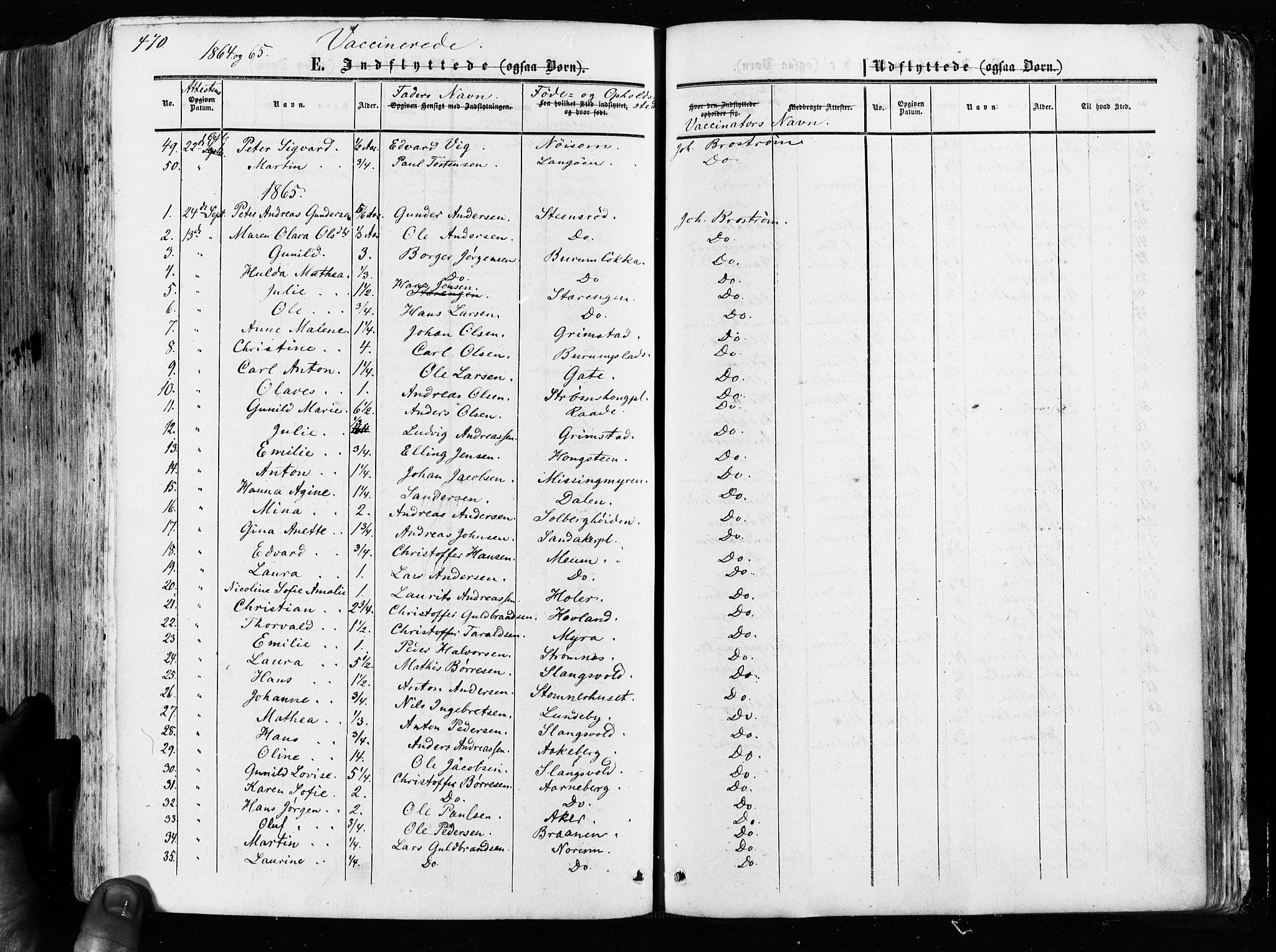 Råde prestekontor kirkebøker, AV/SAO-A-2009/F/Fa/L0006: Parish register (official) no. 6, 1854-1877, p. 470