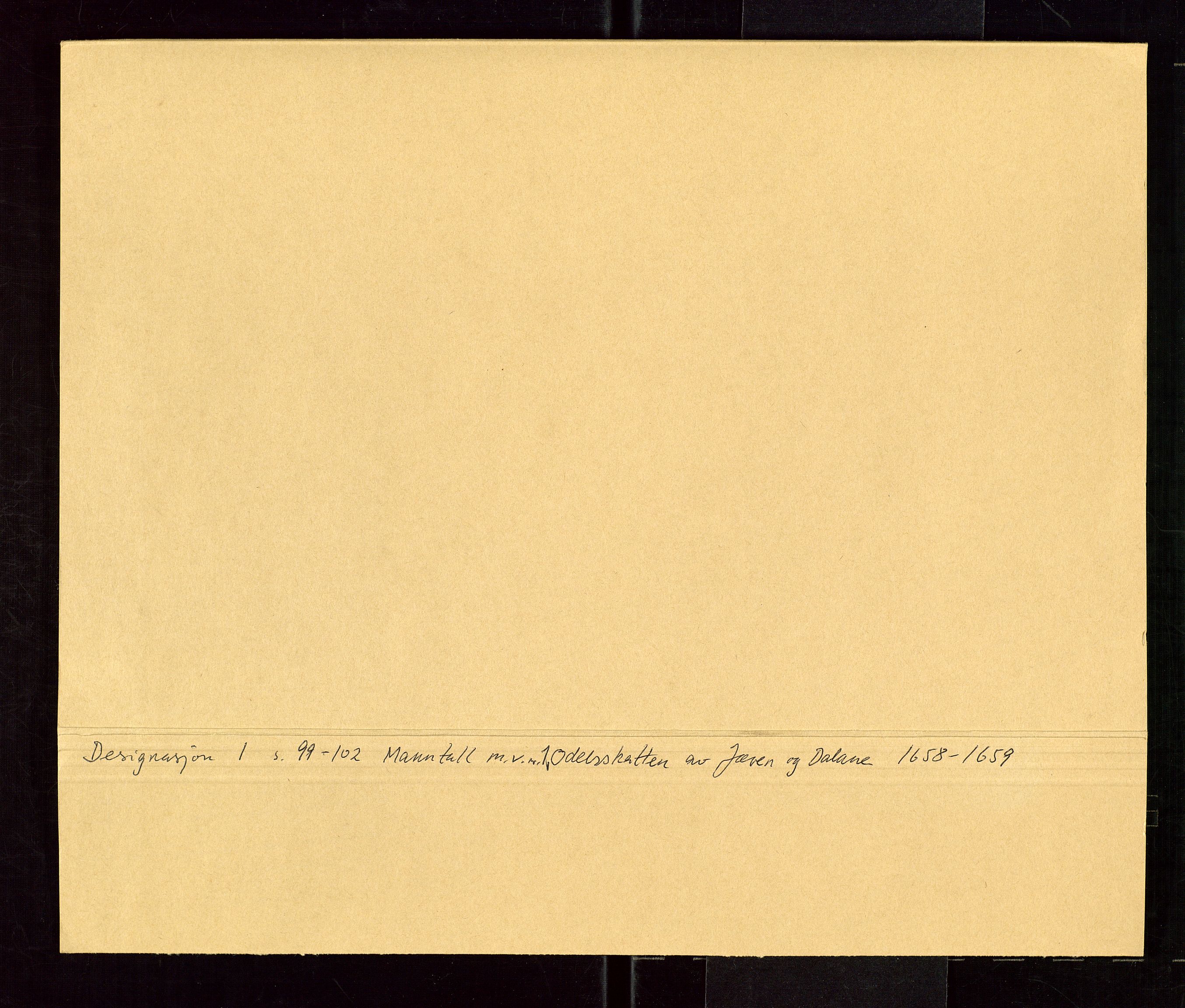 Stavanger len, SAST/A-101870/Ob/L0027: Diverse, 1657-1660, p. 1