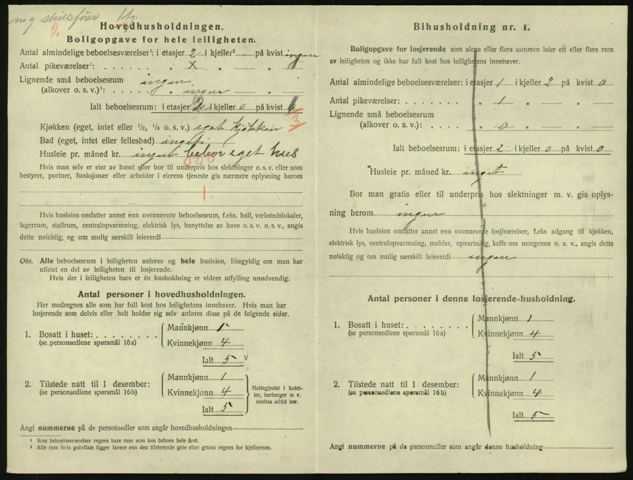 SAK, 1920 census for Tvedestrand, 1920, p. 874