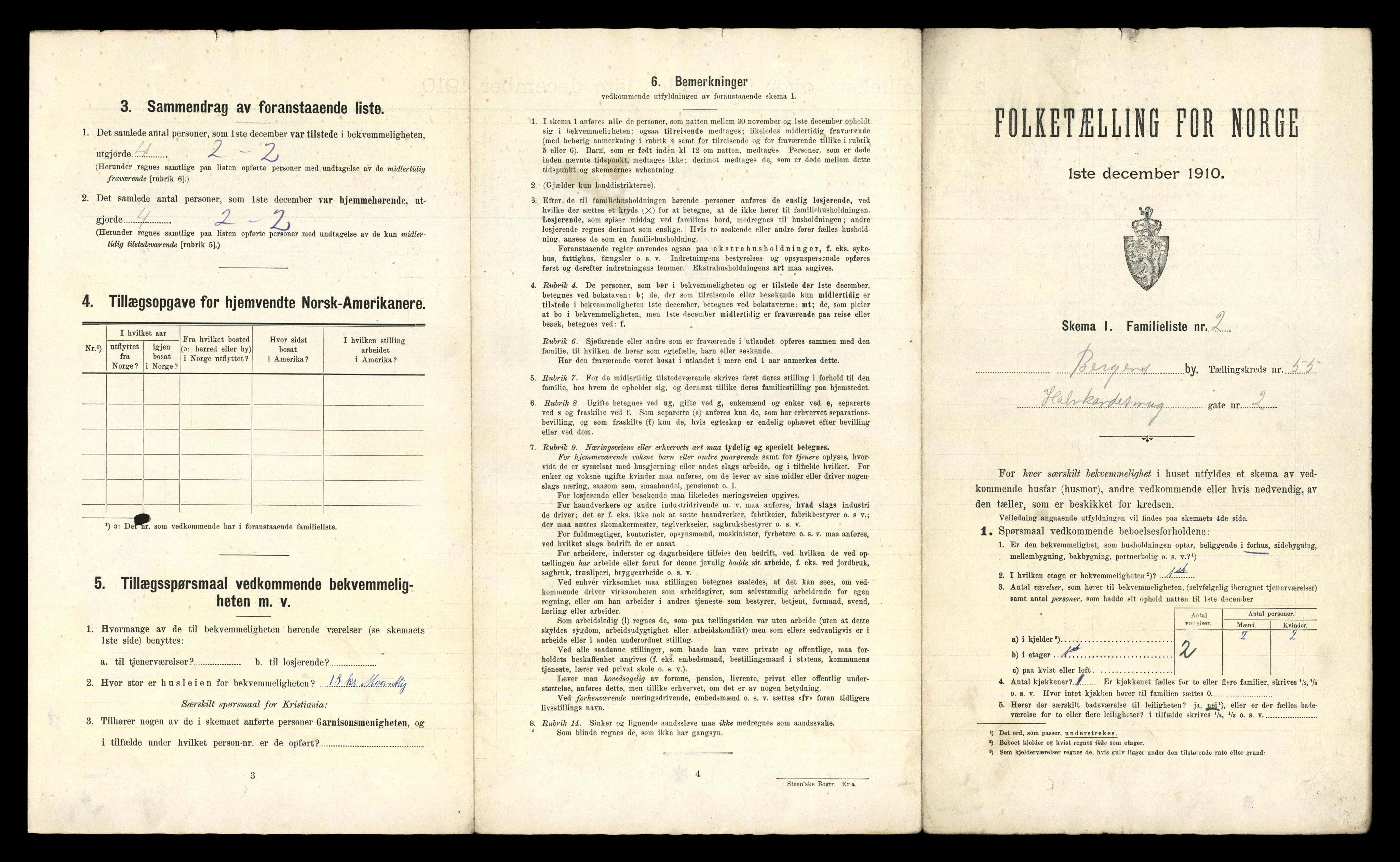 RA, 1910 census for Bergen, 1910, p. 19059