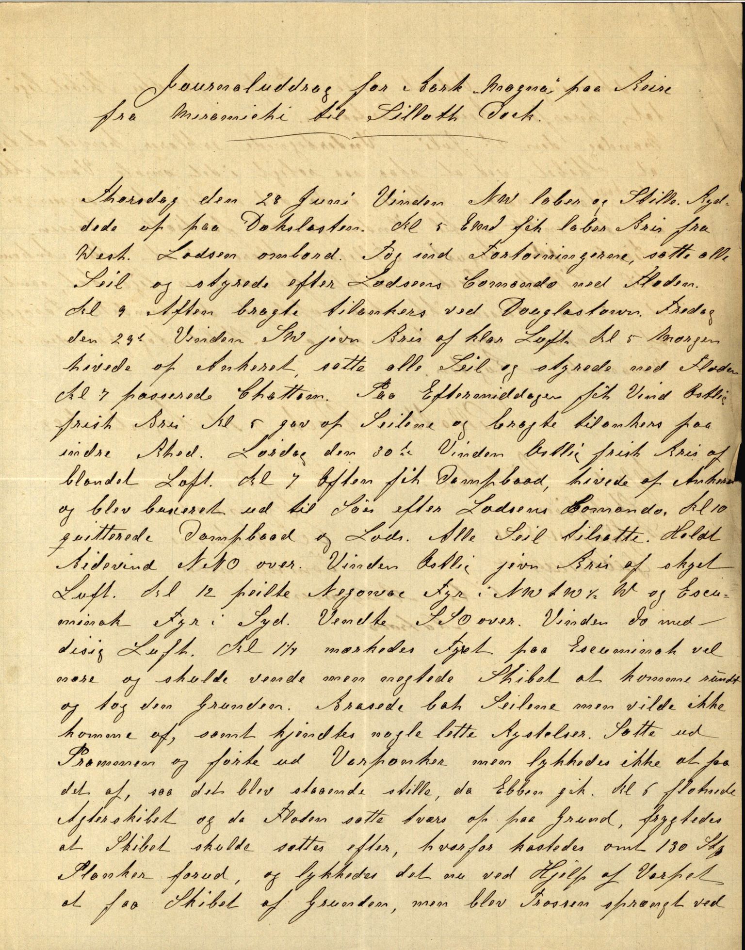 Pa 63 - Østlandske skibsassuranceforening, VEMU/A-1079/G/Ga/L0022/0009: Havaridokumenter / Svend Føyn, Sylvia, Særimner, Magna av Fredrikstad, 1888, p. 43