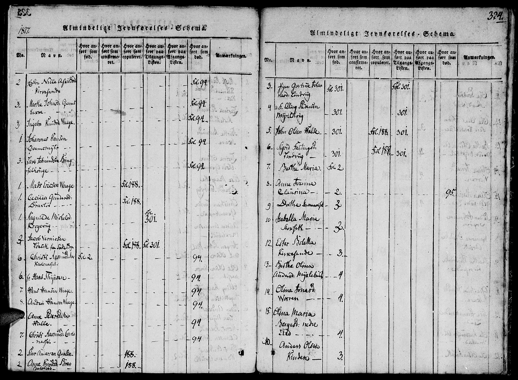 Ministerialprotokoller, klokkerbøker og fødselsregistre - Møre og Romsdal, AV/SAT-A-1454/503/L0033: Parish register (official) no. 503A01, 1816-1841, p. 324