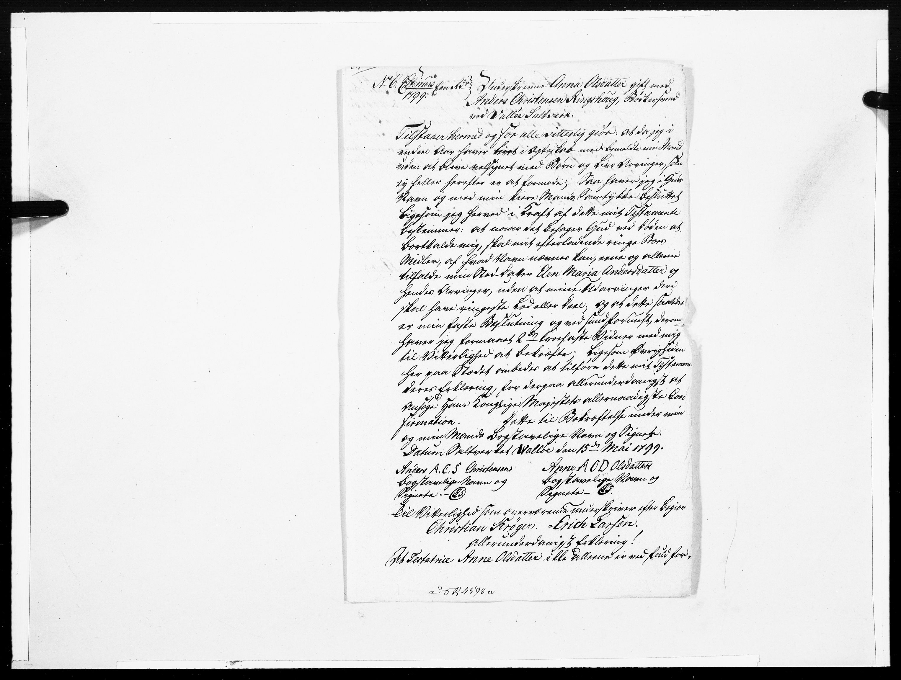 Danske Kanselli 1572-1799, RA/EA-3023/F/Fc/Fcc/Fcca/L0317: Norske innlegg 1572-1799, 1799, p. 422