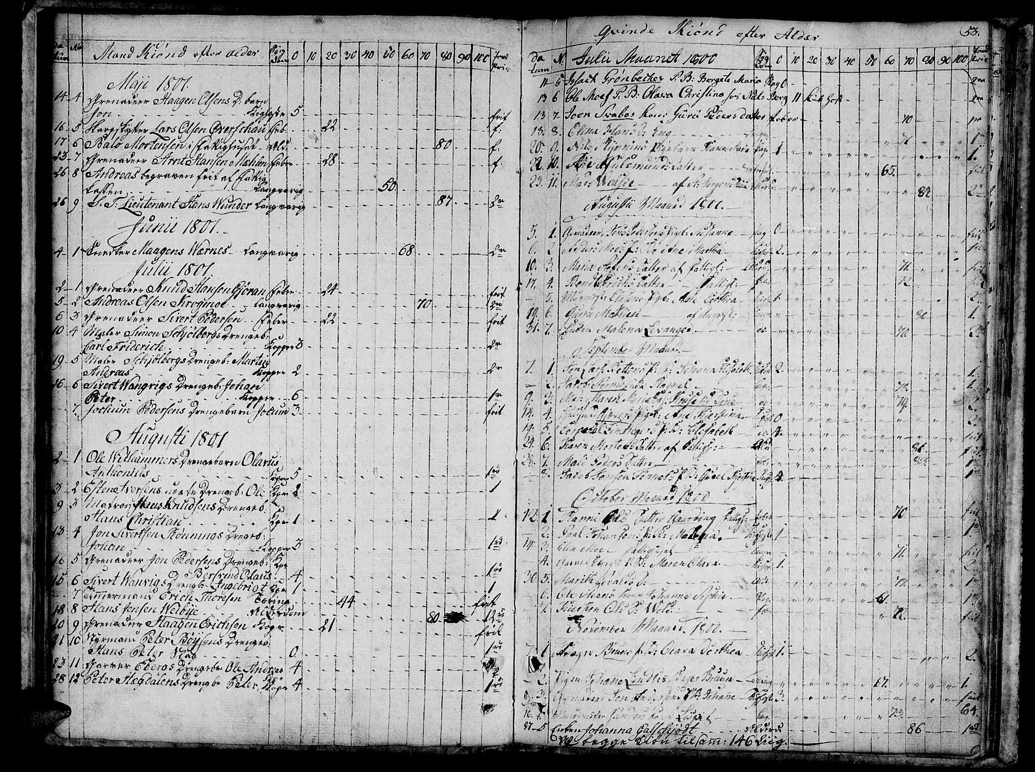 Ministerialprotokoller, klokkerbøker og fødselsregistre - Sør-Trøndelag, SAT/A-1456/601/L0040: Parish register (official) no. 601A08, 1783-1818, p. 53