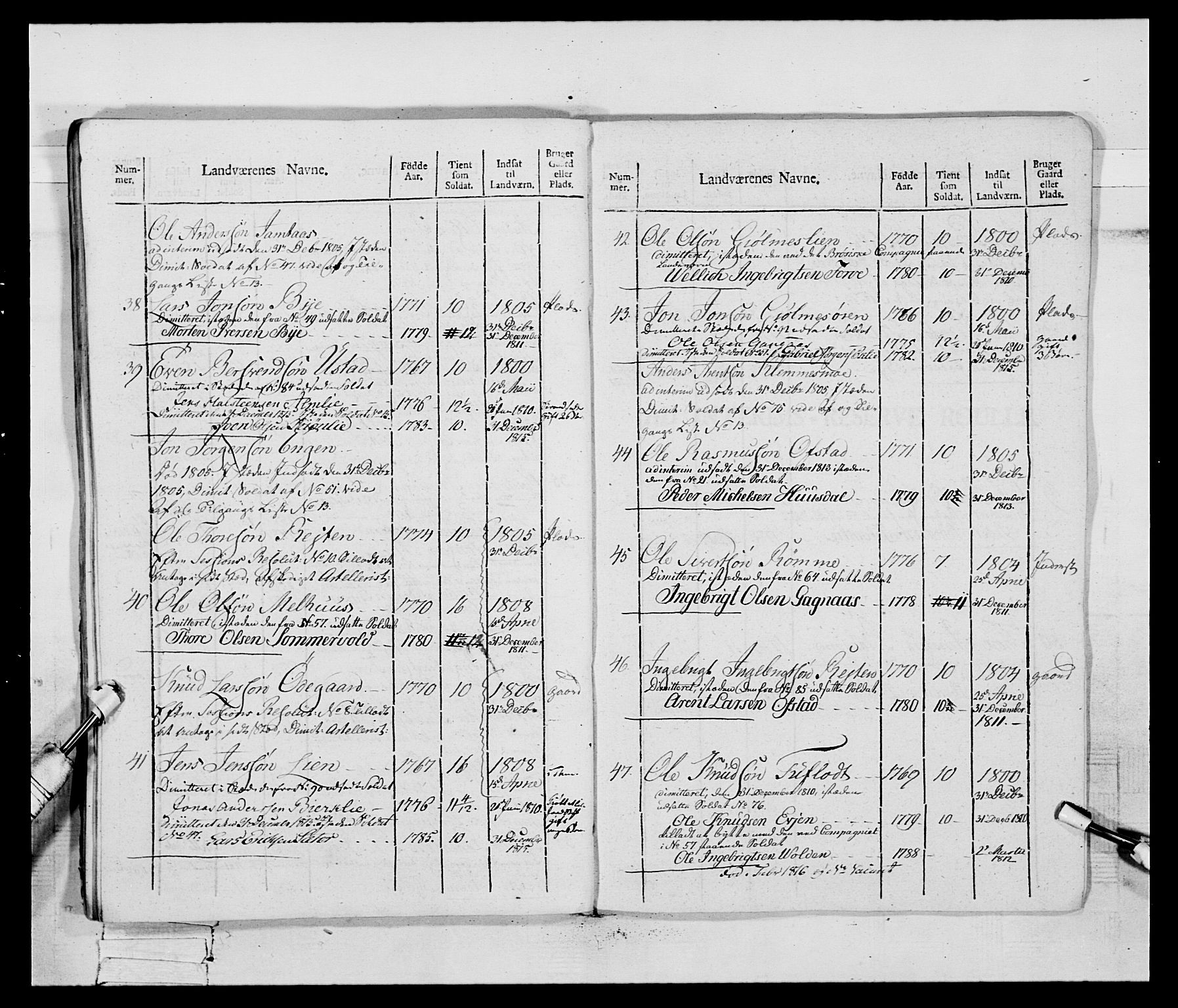 Generalitets- og kommissariatskollegiet, Det kongelige norske kommissariatskollegium, AV/RA-EA-5420/E/Eh/L0083c: 2. Trondheimske nasjonale infanteriregiment, 1810, p. 85