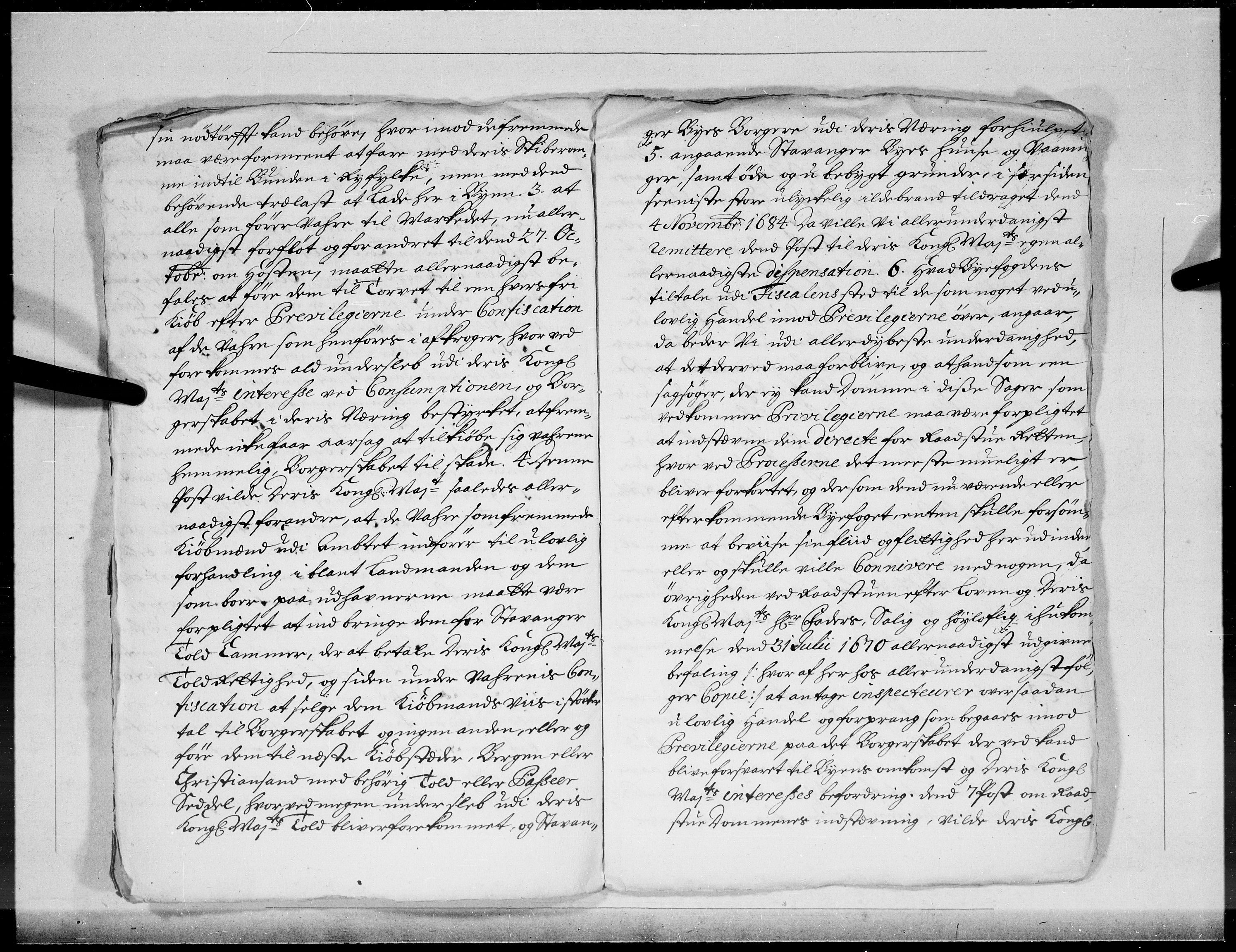 Danske Kanselli 1572-1799, AV/RA-EA-3023/F/Fc/Fcc/Fcca/L0065: Norske innlegg 1572-1799, 1708, p. 7