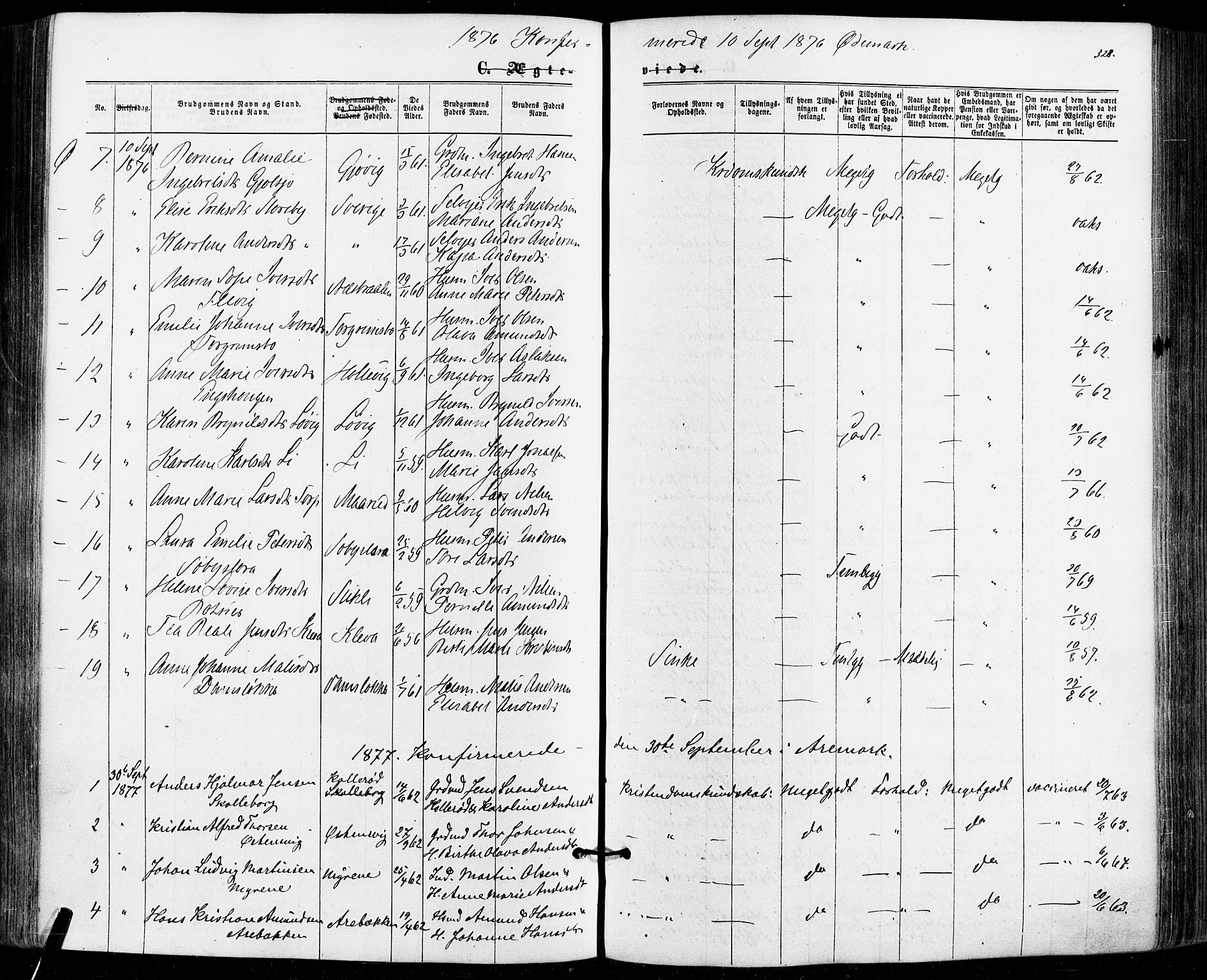 Aremark prestekontor Kirkebøker, AV/SAO-A-10899/F/Fc/L0004: Parish register (official) no. III 4, 1866-1877, p. 527-528