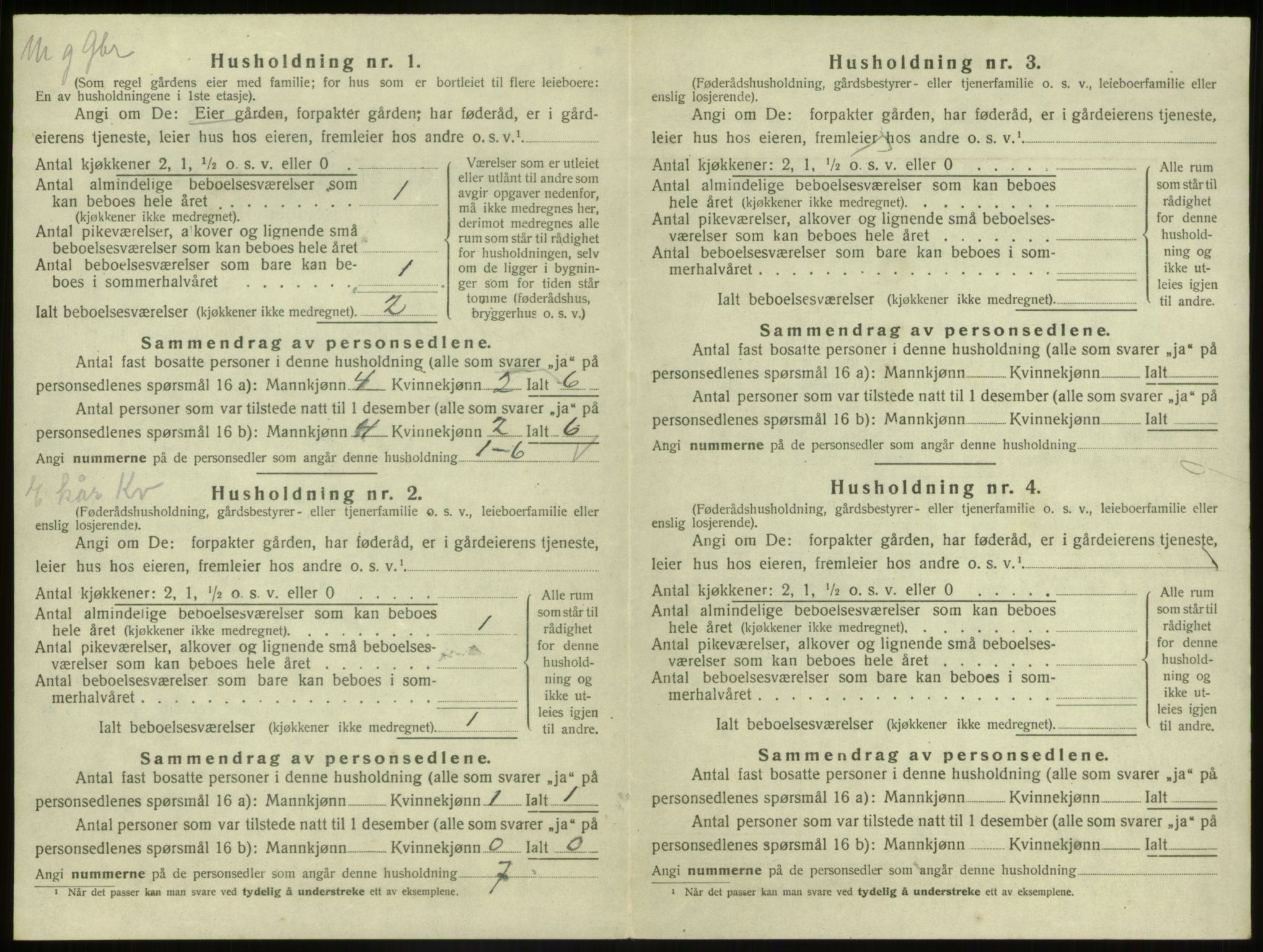 SAB, 1920 census for Nord-Vågsøy, 1920, p. 125