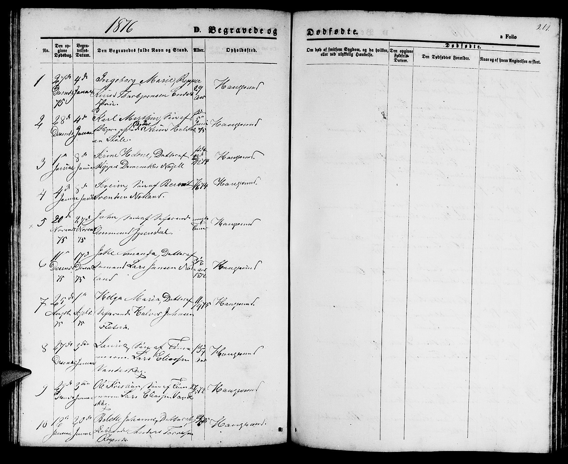 Haugesund sokneprestkontor, AV/SAST-A -101863/H/Ha/Hab/L0001: Parish register (copy) no. B 1, 1873-1881, p. 269