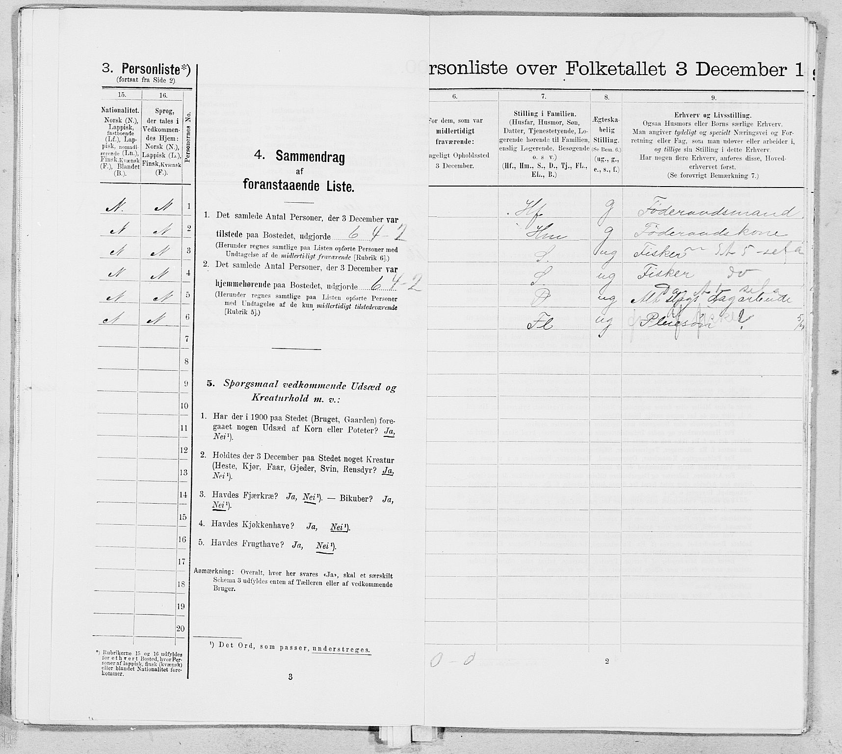 SAT, 1900 census for Herøy, 1900, p. 1033