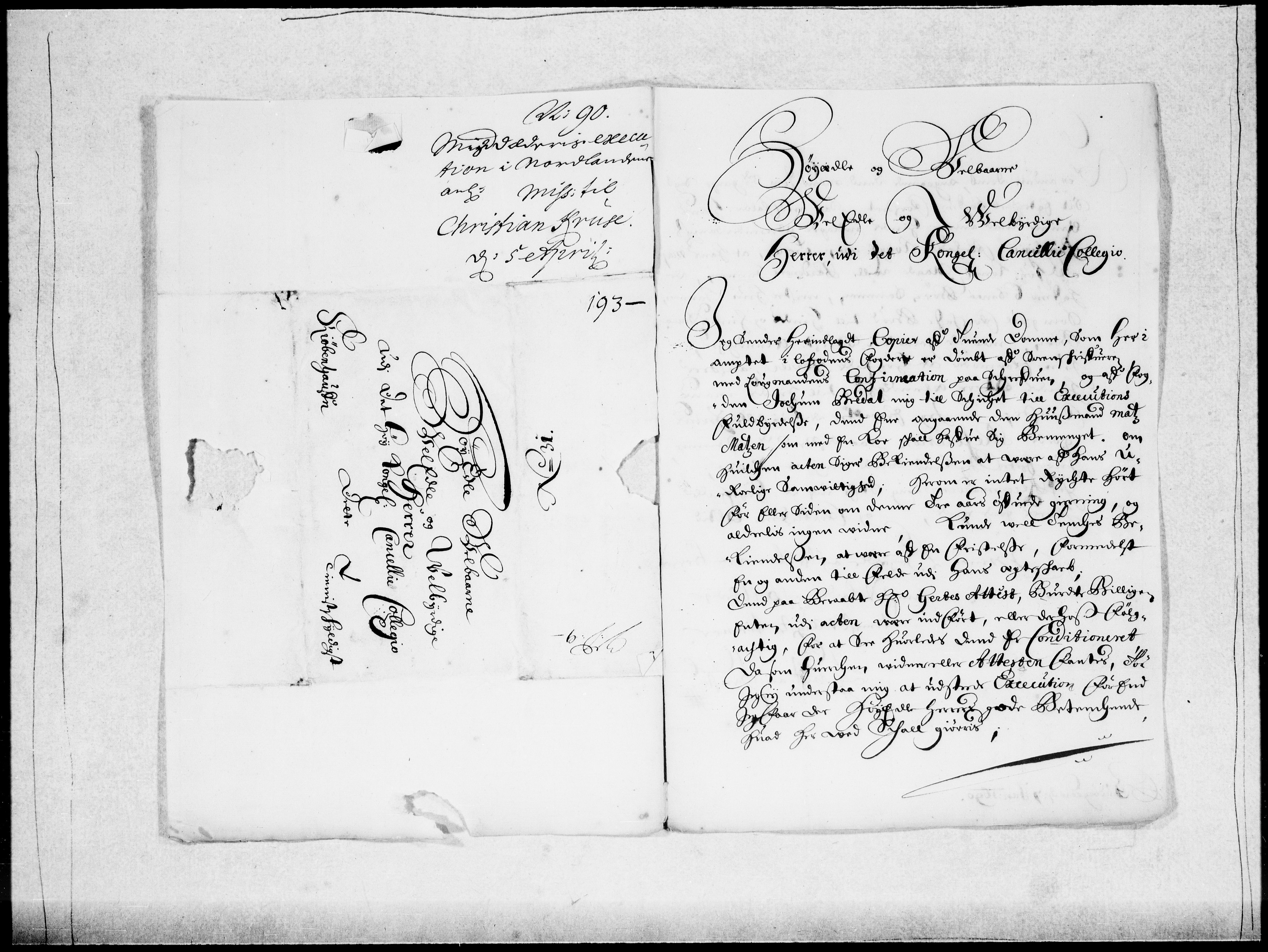 Danske Kanselli 1572-1799, AV/RA-EA-3023/F/Fc/Fcc/Fcca/L0043: Norske innlegg 1572-1799, 1689-1690, p. 294