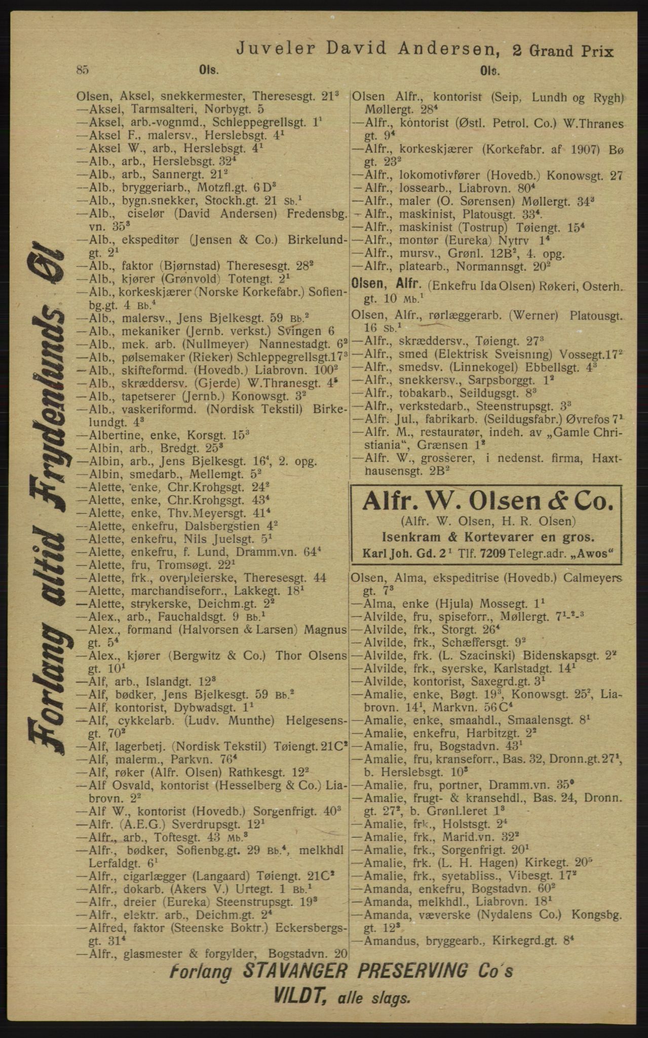 Kristiania/Oslo adressebok, PUBL/-, 1913, p. 866