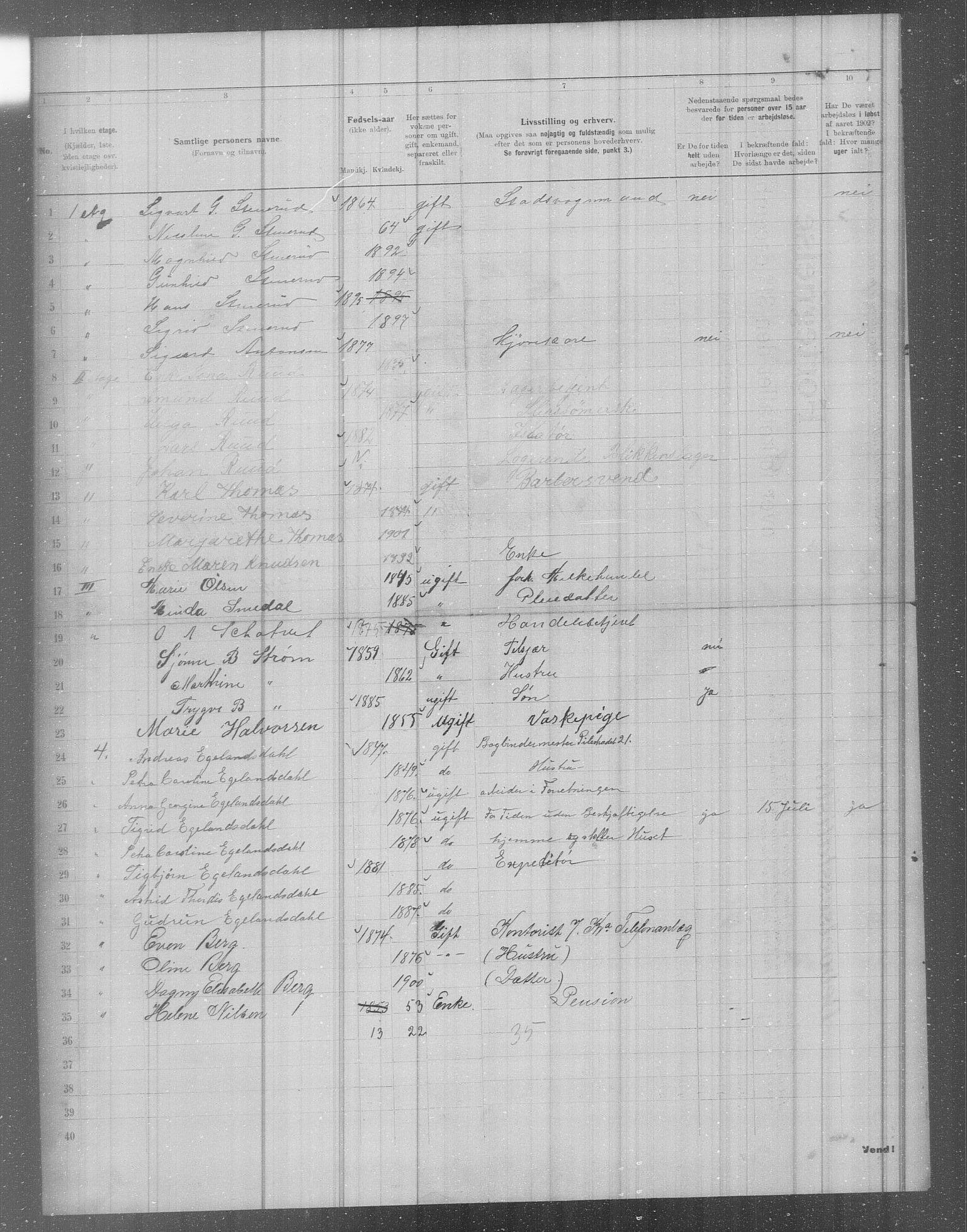 OBA, Municipal Census 1902 for Kristiania, 1902, p. 2680