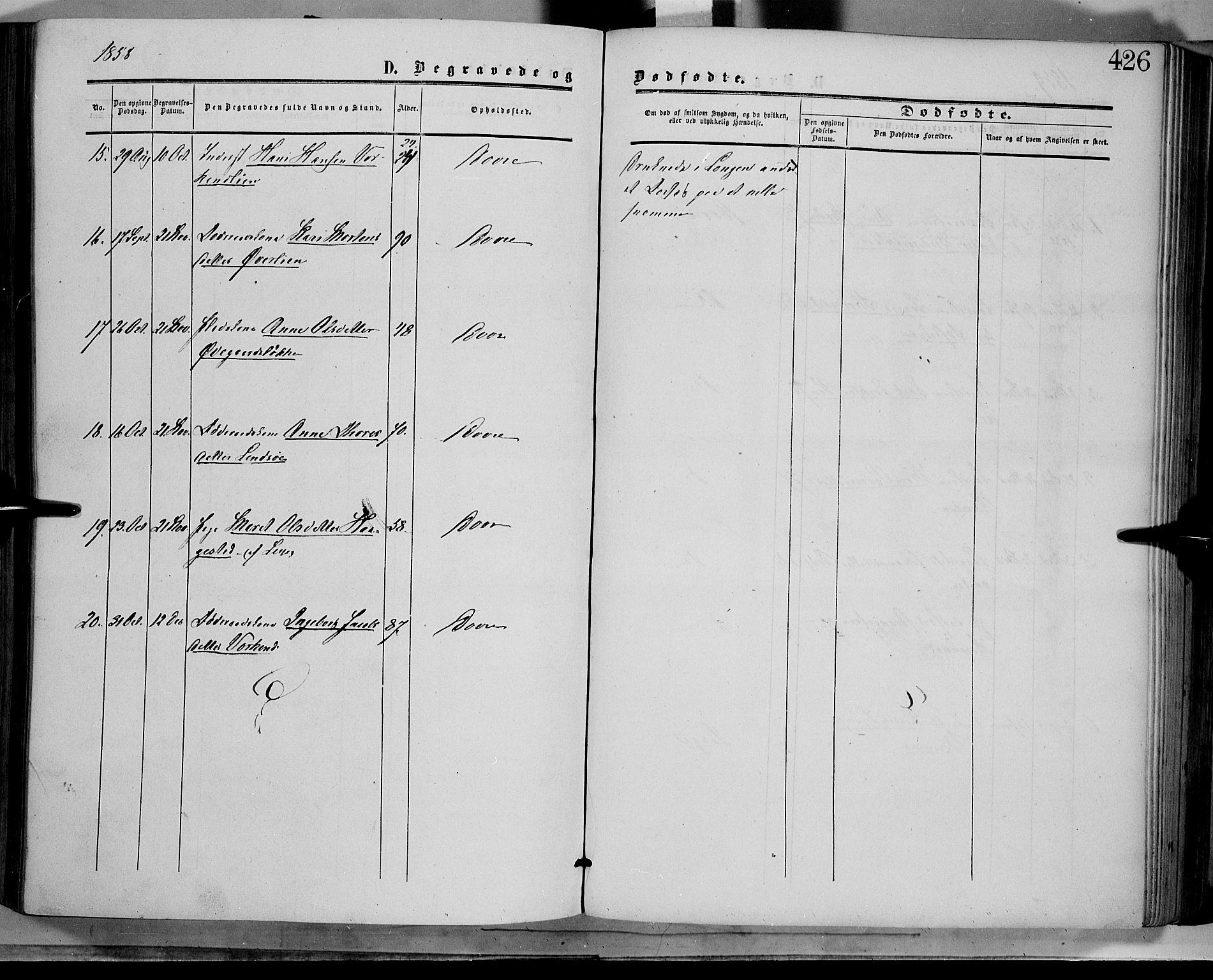 Dovre prestekontor, AV/SAH-PREST-066/H/Ha/Haa/L0001: Parish register (official) no. 1, 1854-1878, p. 426