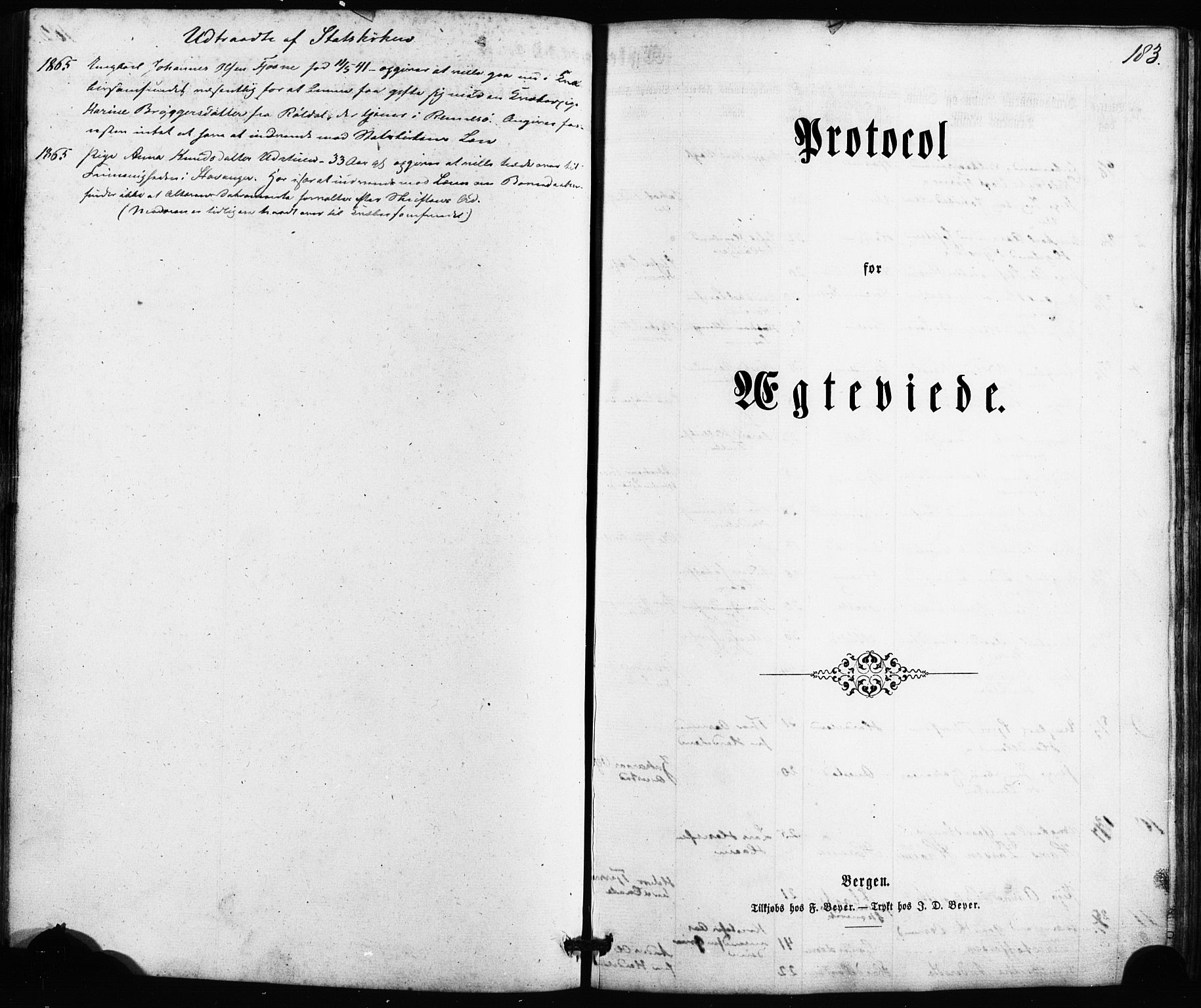 Etne sokneprestembete, SAB/A-75001/H/Haa: Parish register (official) no. A 9, 1862-1878, p. 183